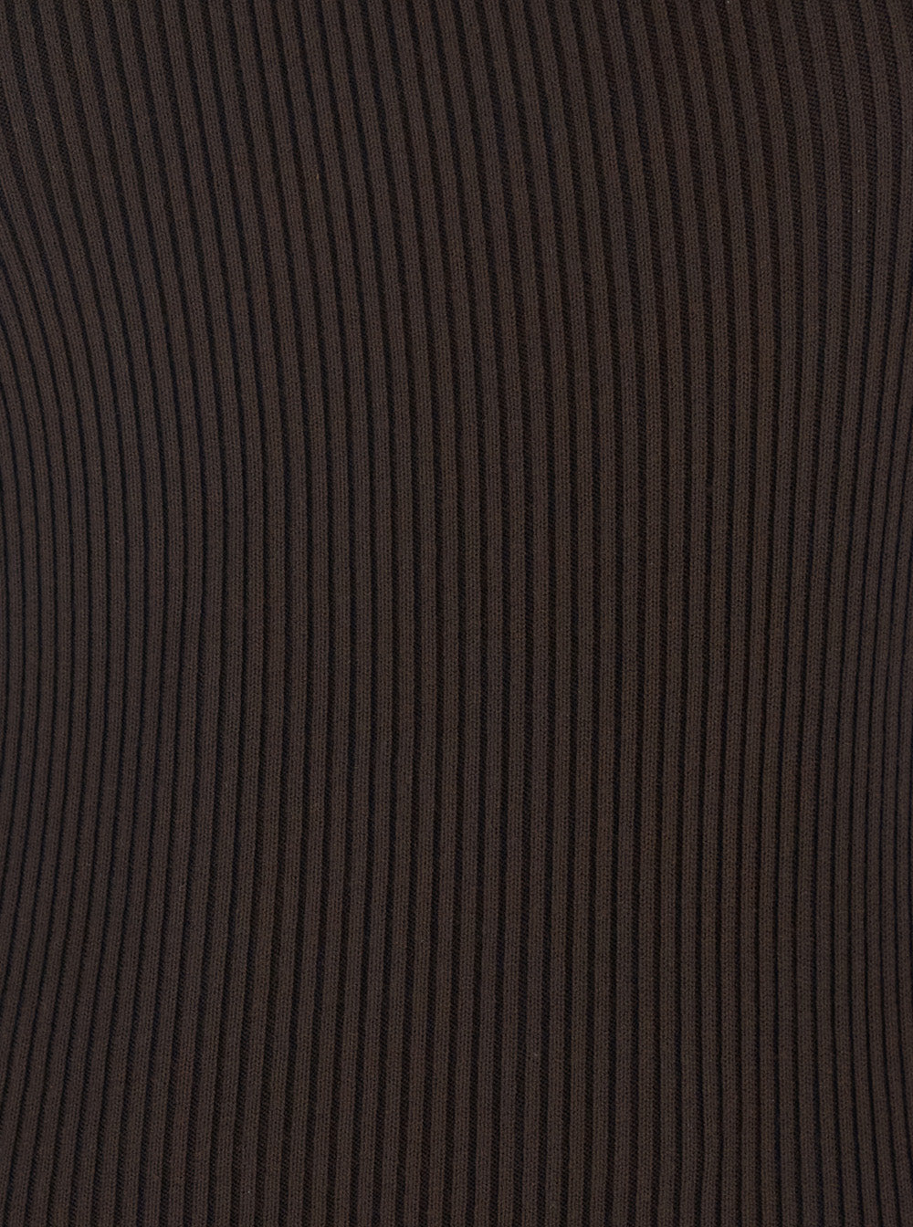 Rick Owens Women 'Athena' Brown Ribbed Knit Sleeveless Asymmetric Long Dress With Wide Neckline In Viscose Blend Woman