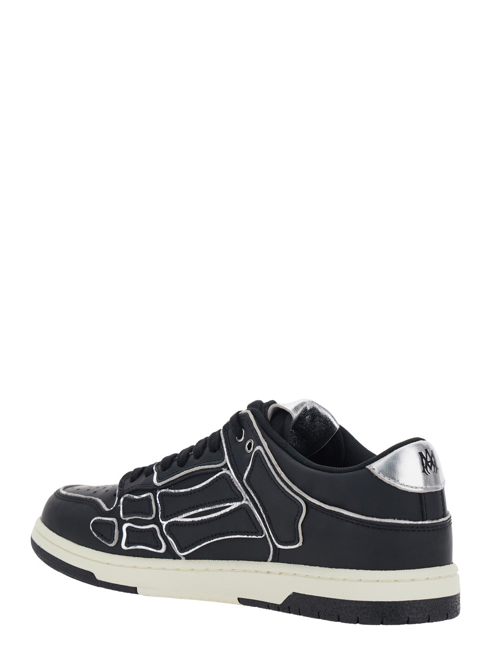 Amiri Men 'Skel Top Low' Black Sneaker With Logo Patch On The Tongue And Contrasting Details On The Side In Leather Man AMIRI