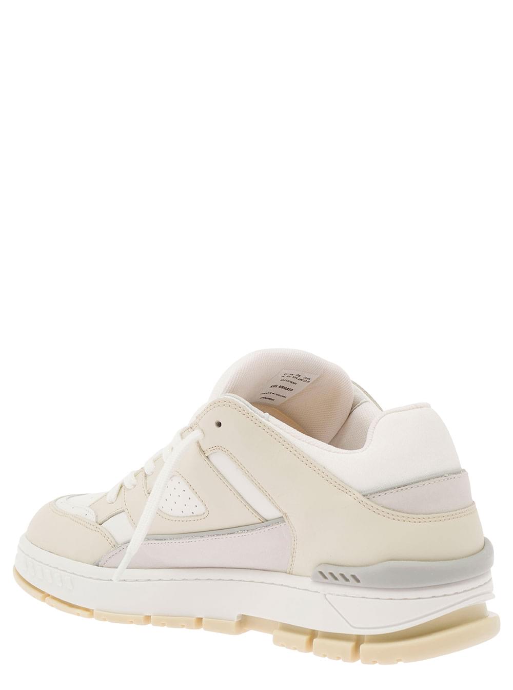 Axel Arigato Men 'Area Lo' Beige Sneakers With Embossed Logo In Leather Blend Man AXEL ARIGATO
