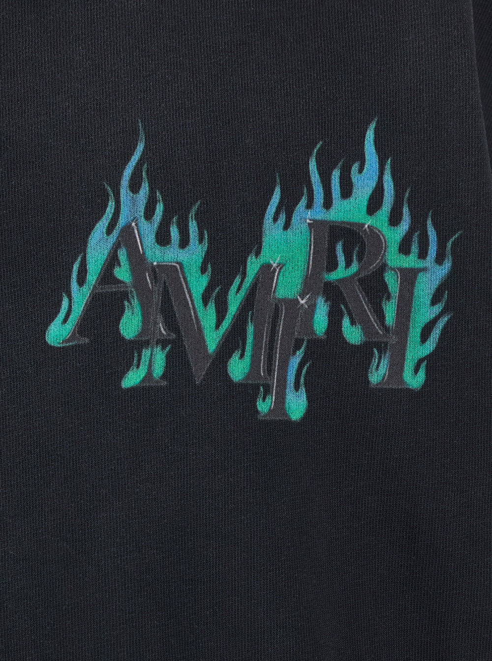 Amiri Men Black T-Shirt With Logo Lettering Print On Front And Back In Men's Cotton AMIRI