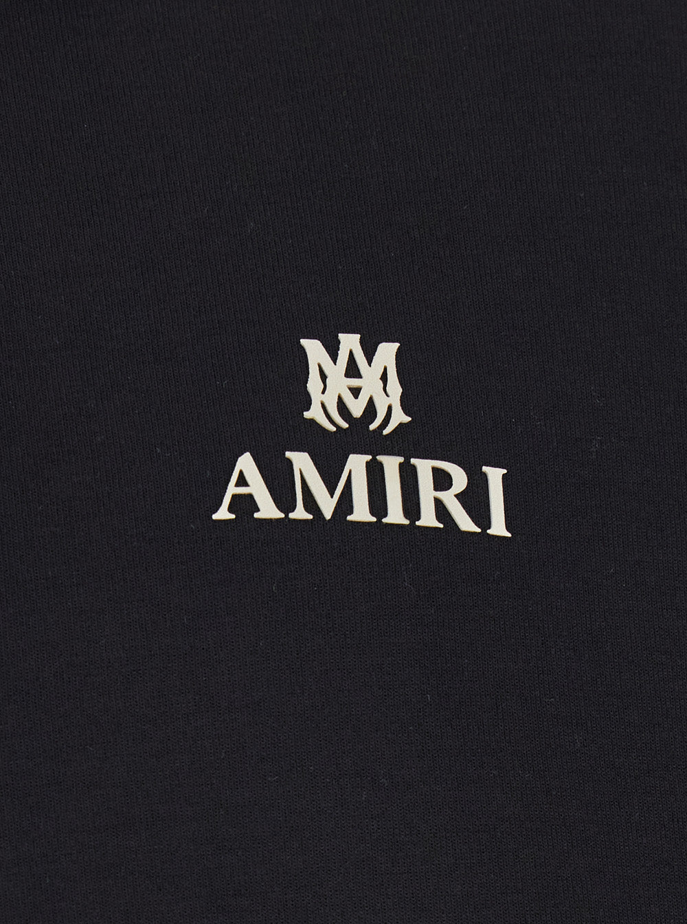 Amiri Men Black Polo Collar Sweatshirt With Logo Lettering On The Front In Cotton For Men AMIRI