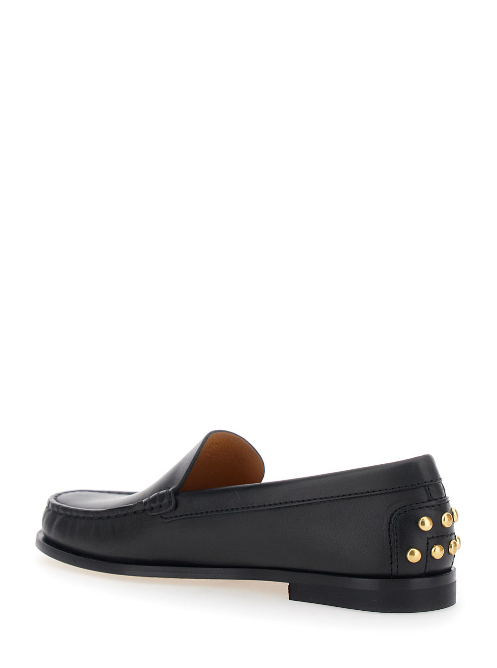 Tod's Women Loafers Black "Loafers With Embossed Logo And Stud Details On The Back" In Leather Women TOD'S