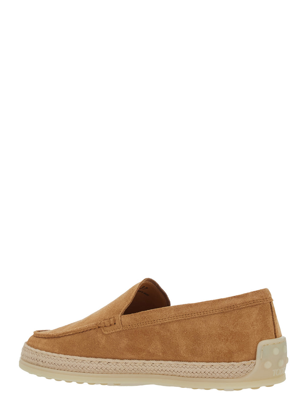 Tod's Women Loafers With Crocodile-Embossed Logo In Brown Suede For Women TOD'S