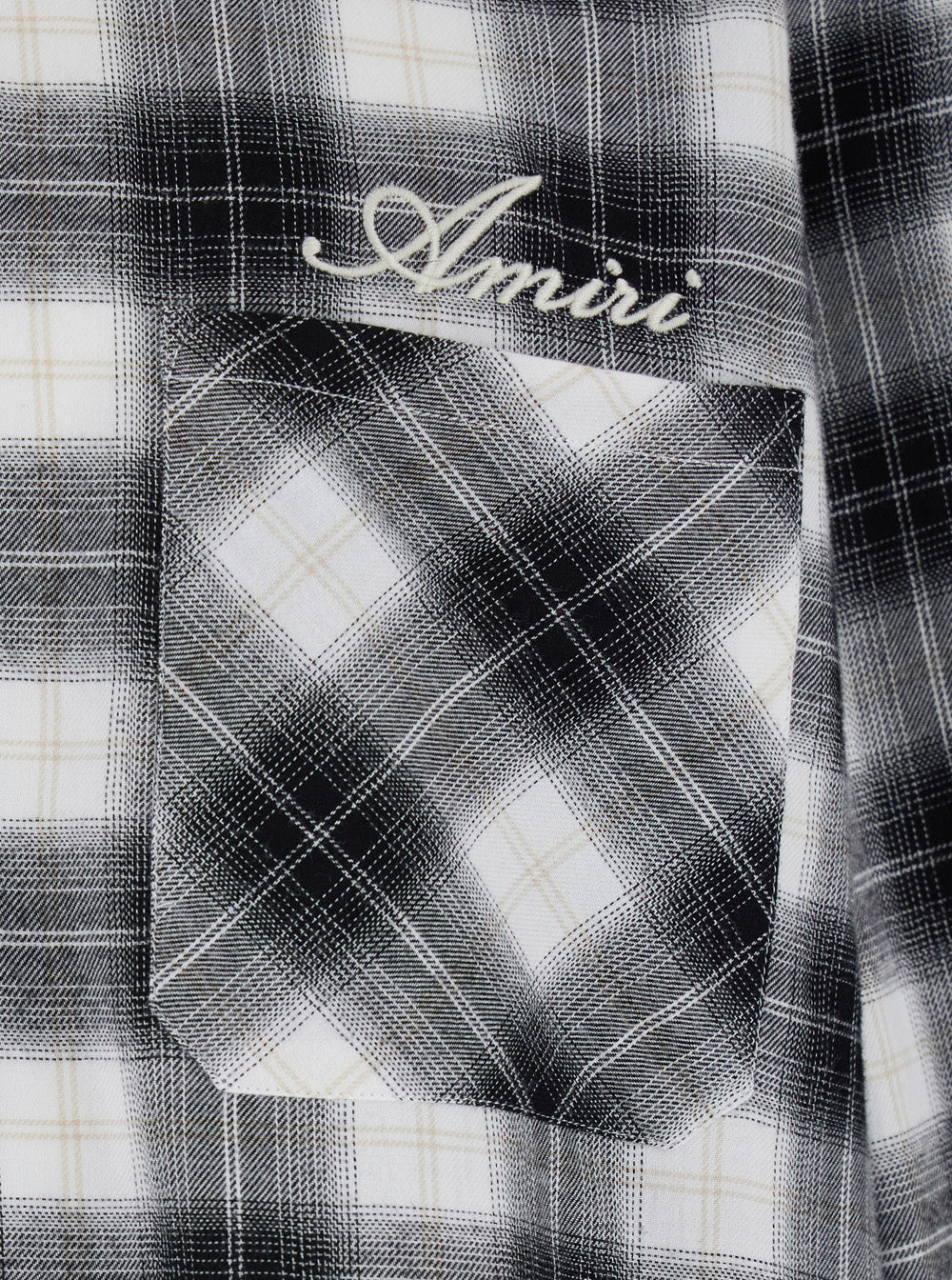 Amiri Men Shirt With Classic Collar And All-Over Check Motif In Multicolor Wool For Men AMIRI