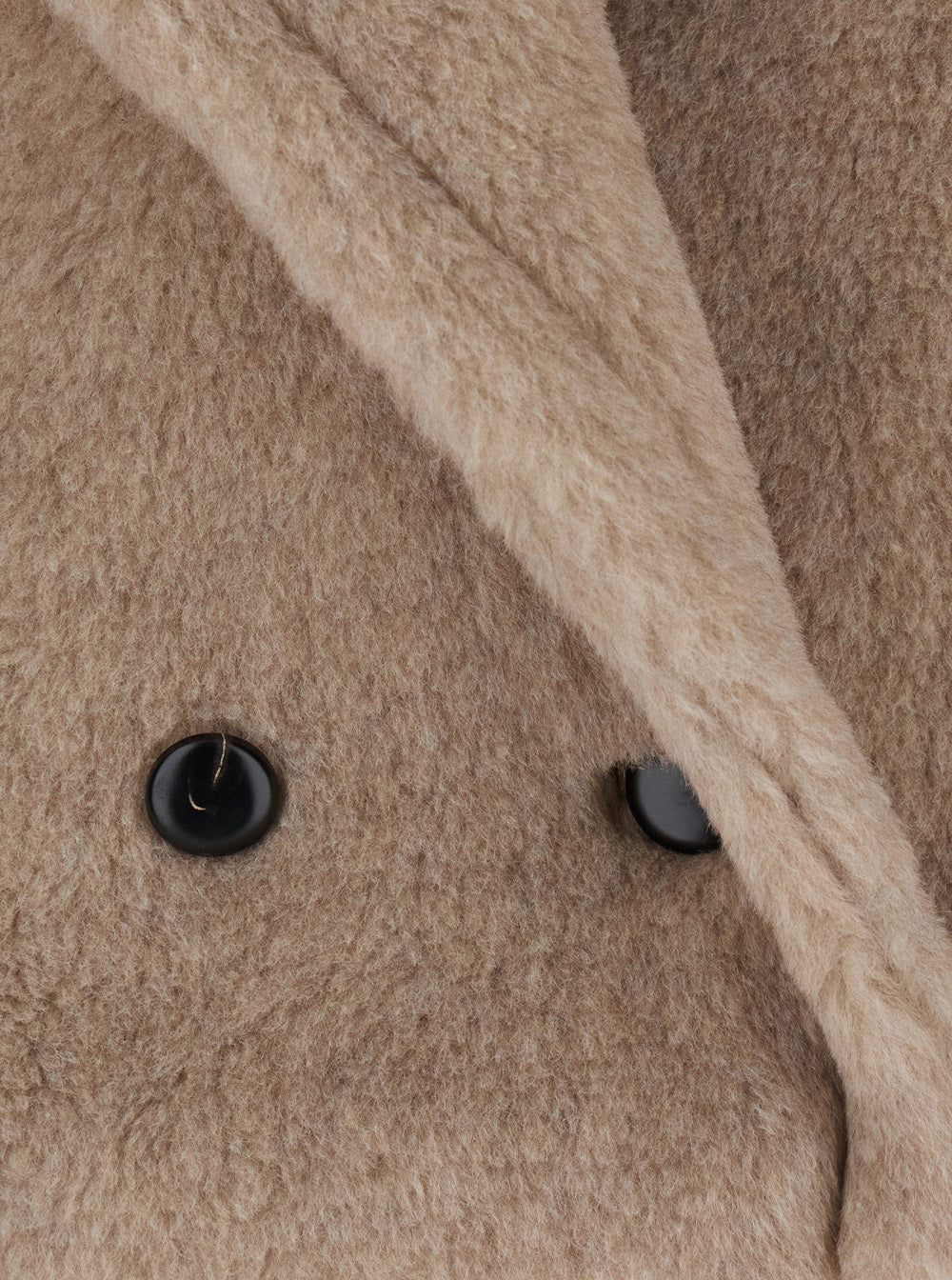 Max Mara Women 'Cambusa' Beige Jacket Double-Breasted With Notched Revers Wide In Fur Woman MAX MARA