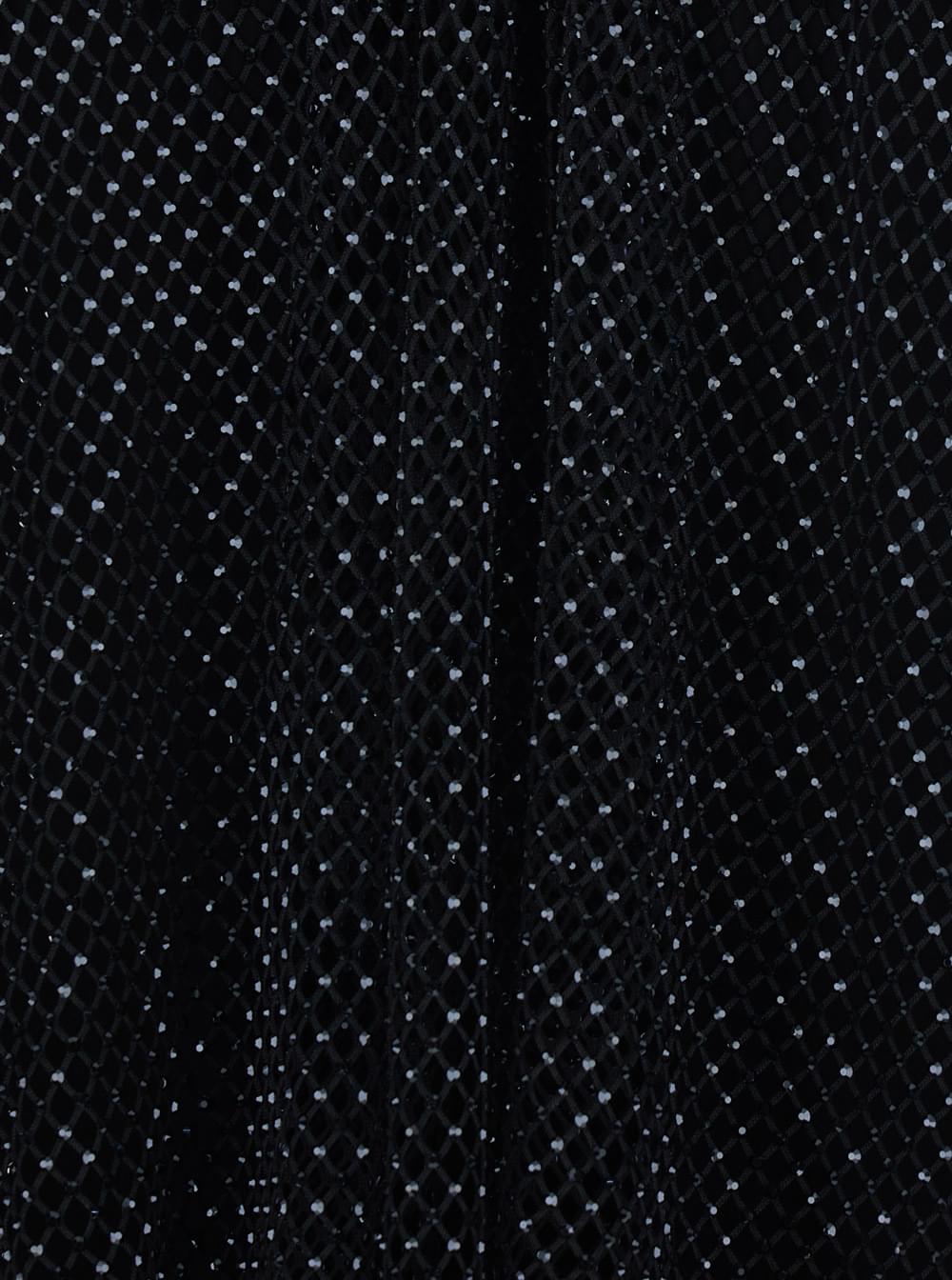 Sportmax Women Top With Mesh Design And All-Over Applied Rhinestones In Black Fabric For Women SPORTMAX