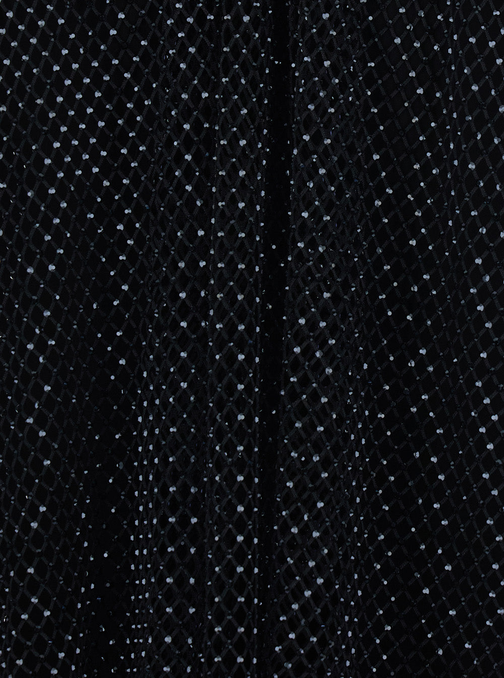 Sportmax Women Top With Mesh Design And All-Over Applied Rhinestones In Black Fabric For Women SPORTMAX