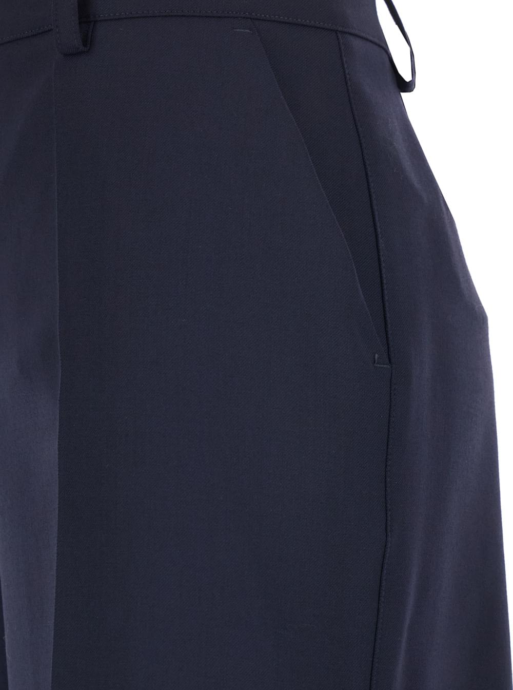 P.A.R.O.S.H. Women Blue Pants With Front Button And Zip Closure In Cotton Woman P.A.R.O.S.H.