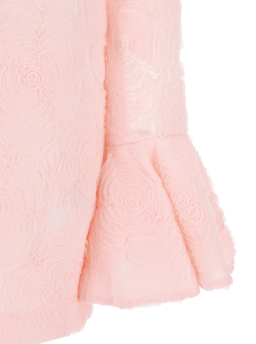 Rotate Women Dress With Drop Neckline On The Back And All-Over Embroidered Floral Motif In Pink Fabric For Women ROTATE