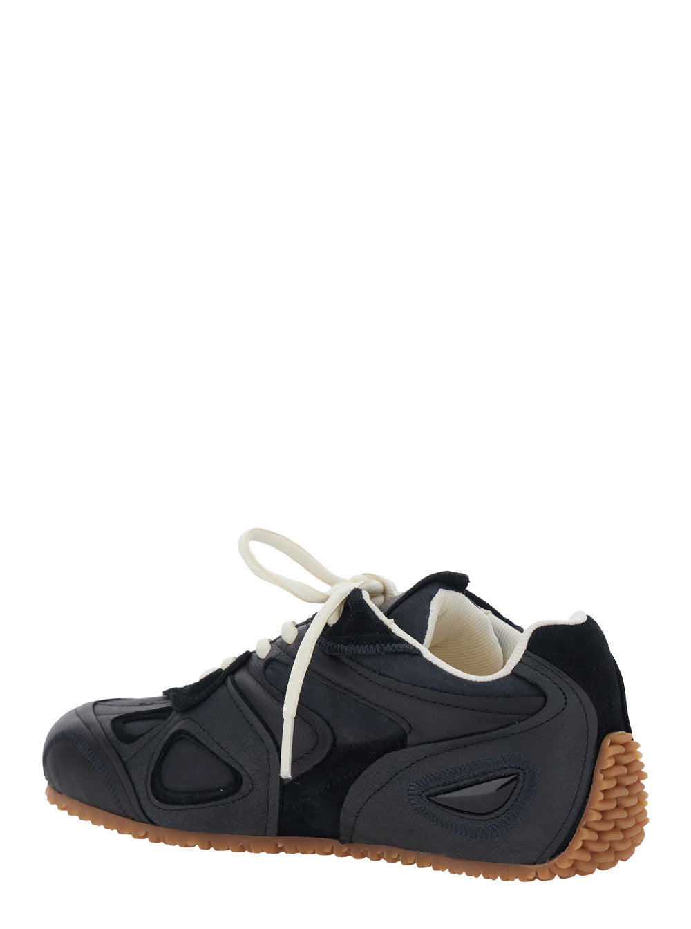 Axel Arigato Women 'Slow Runner' Black Sneaker With Insert Design And Grooved Sole In Leather And Suede Woman AXEL ARIGATO