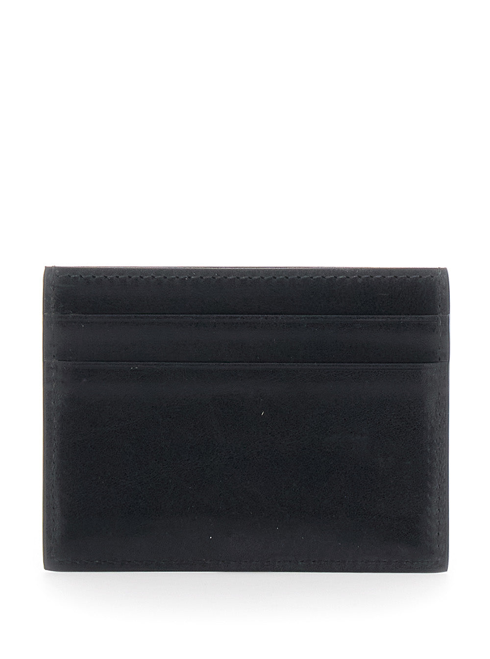 Dolce & Gabbana Men Black Card Holder With Logo Plaque On The Front In Leather Man DOLCE & GABBANA