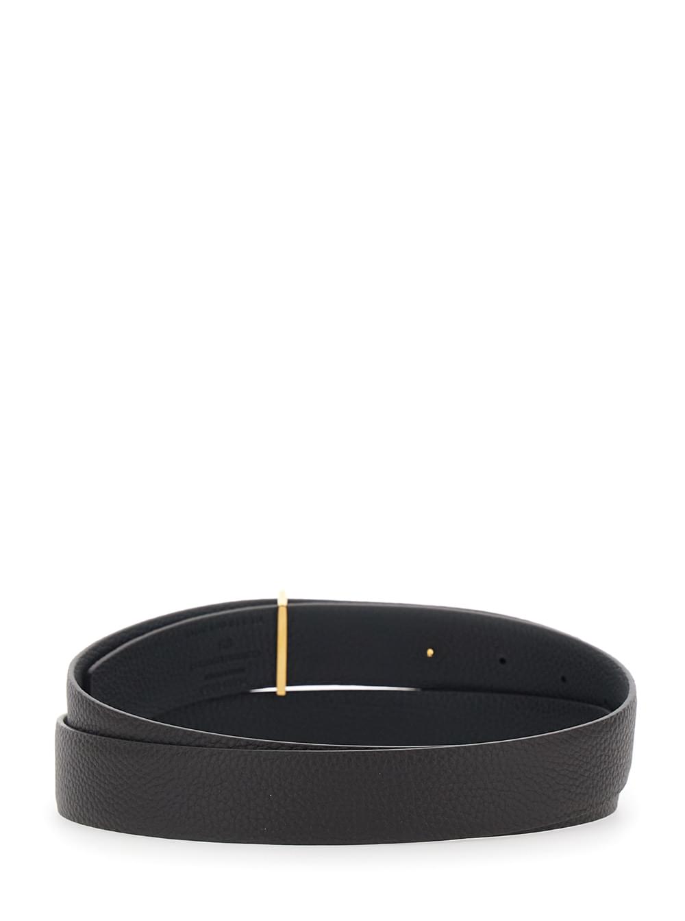 Tom Ford Men Hammered Leather Belt TOM FORD