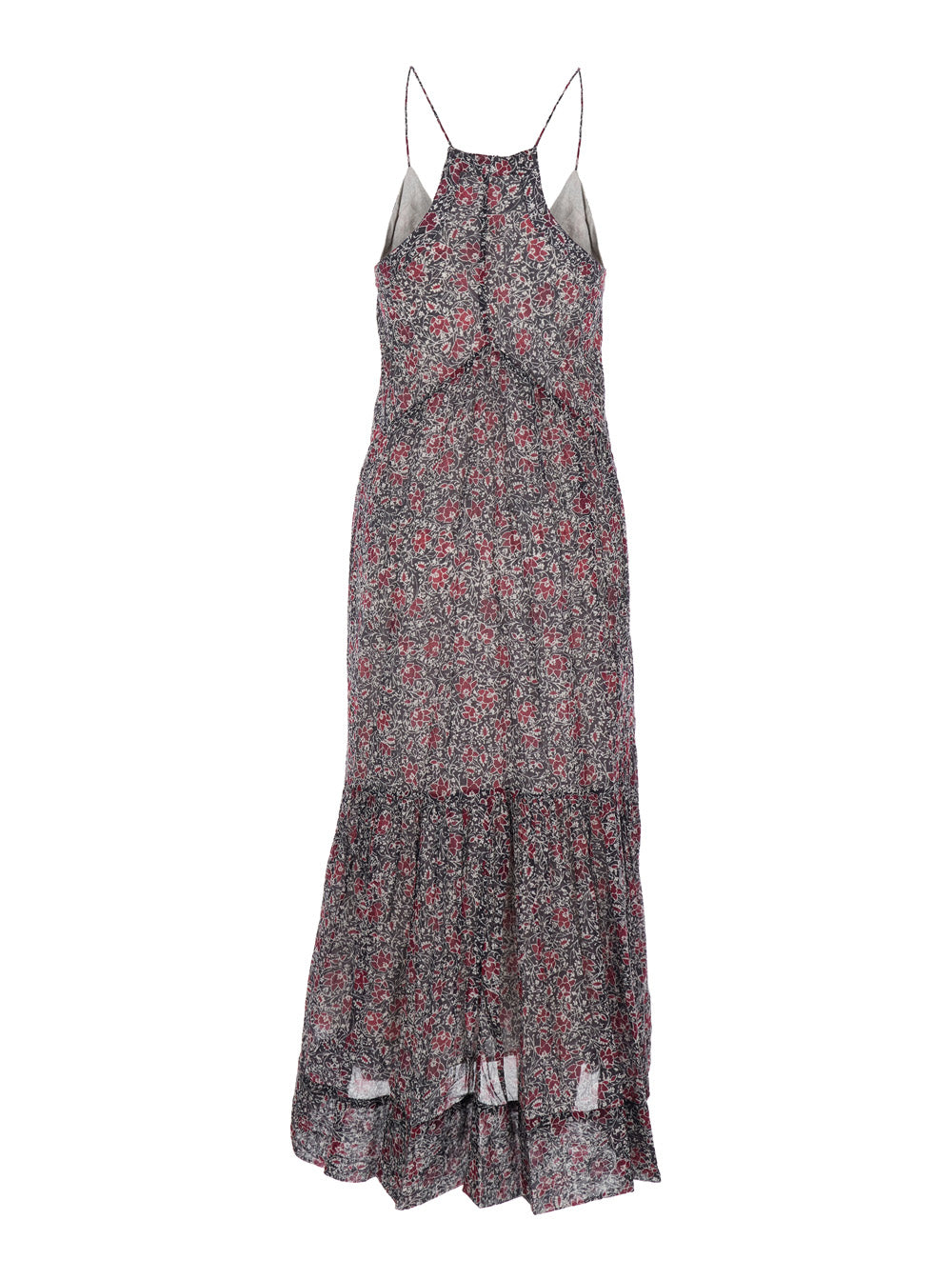 Isabel Marant Etoile Women Long Dress 'Sabba' With Straps And All-Over Multicolor Cotton Motif For Women ISABEL MARANT ETOILE