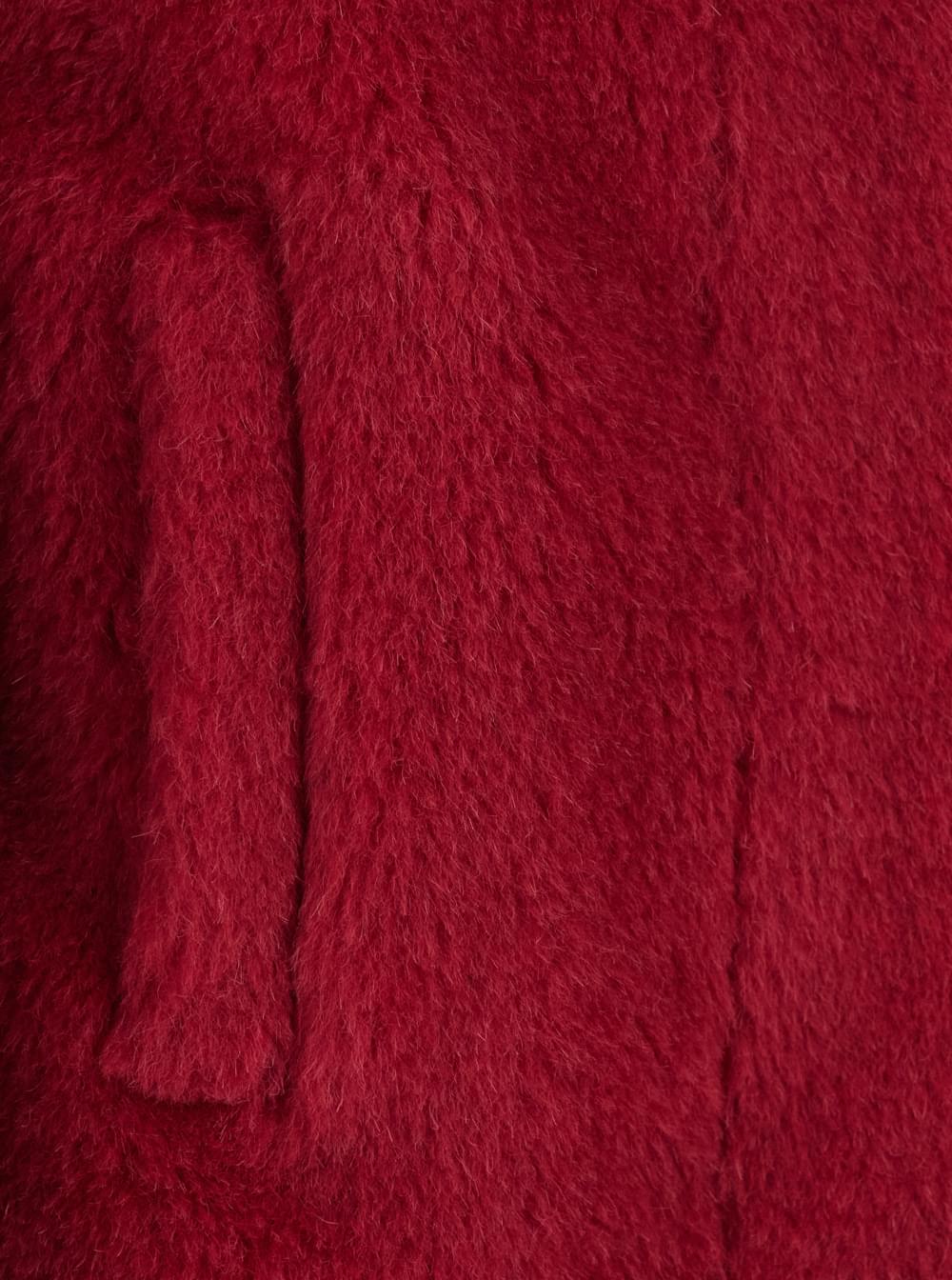Max Mara Women 'Tritone' Red Coat With Oversized Classic Collar In Alpaca Blend Woman MAX MARA