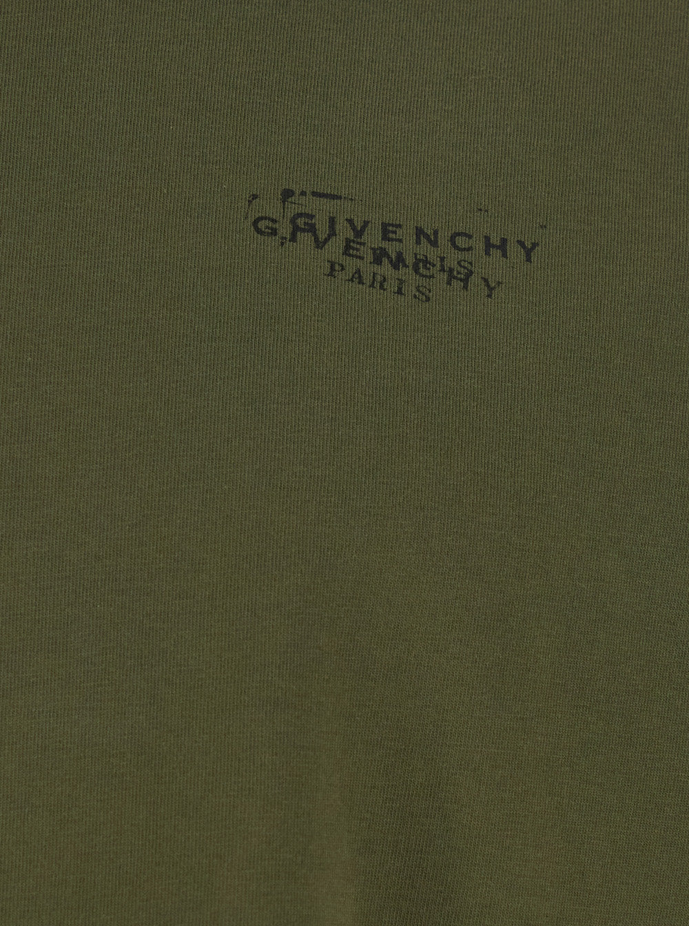 Givenchy Men Green T-Shirt With Logo On Front And Back For Men GIVENCHY
