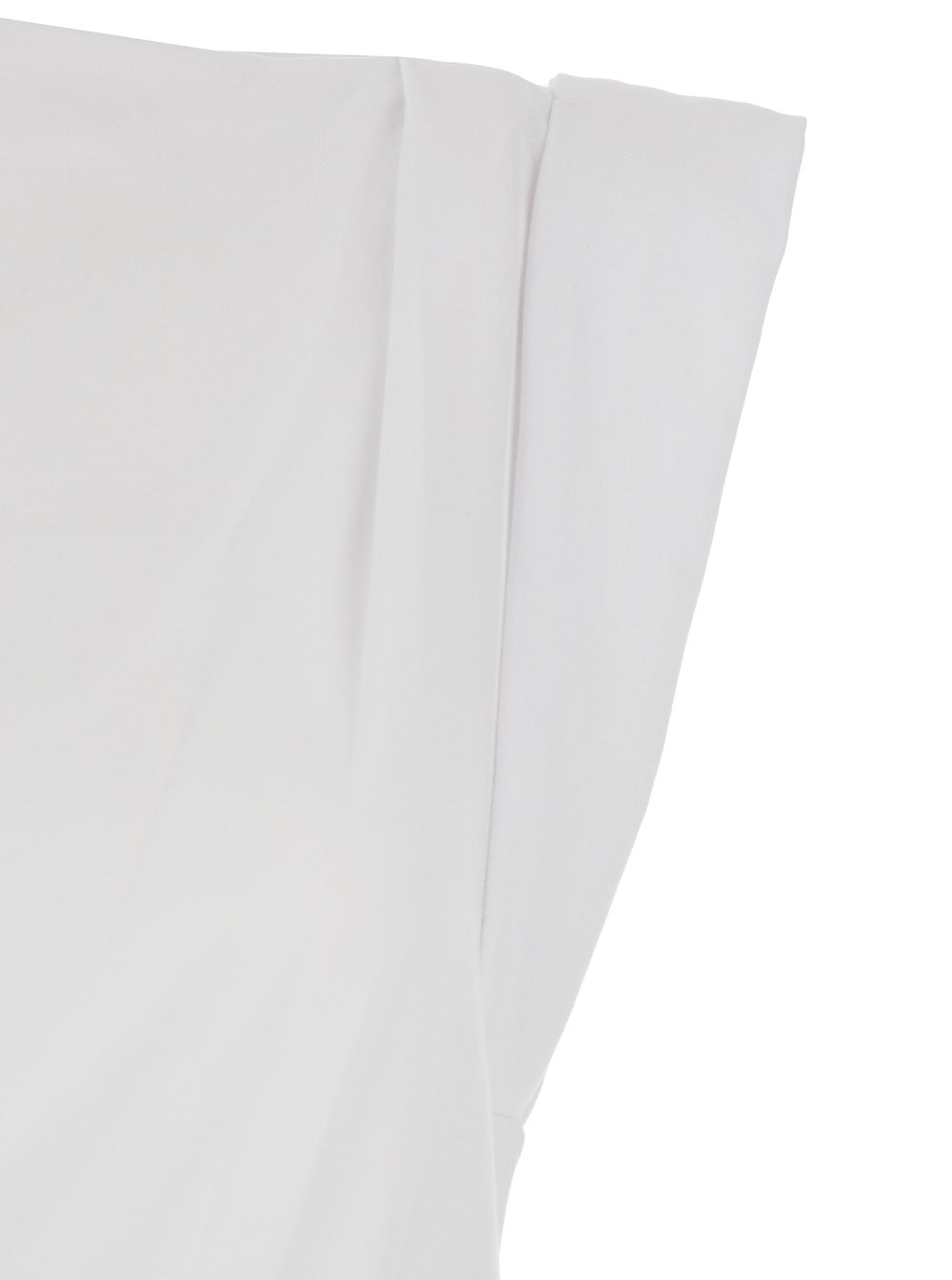 Isabel Marant Women 'Maisan' White T-Shirt With Asymmetrical Design And Logo Embroidery On The Back In Cotton For Women ISABEL MARANT