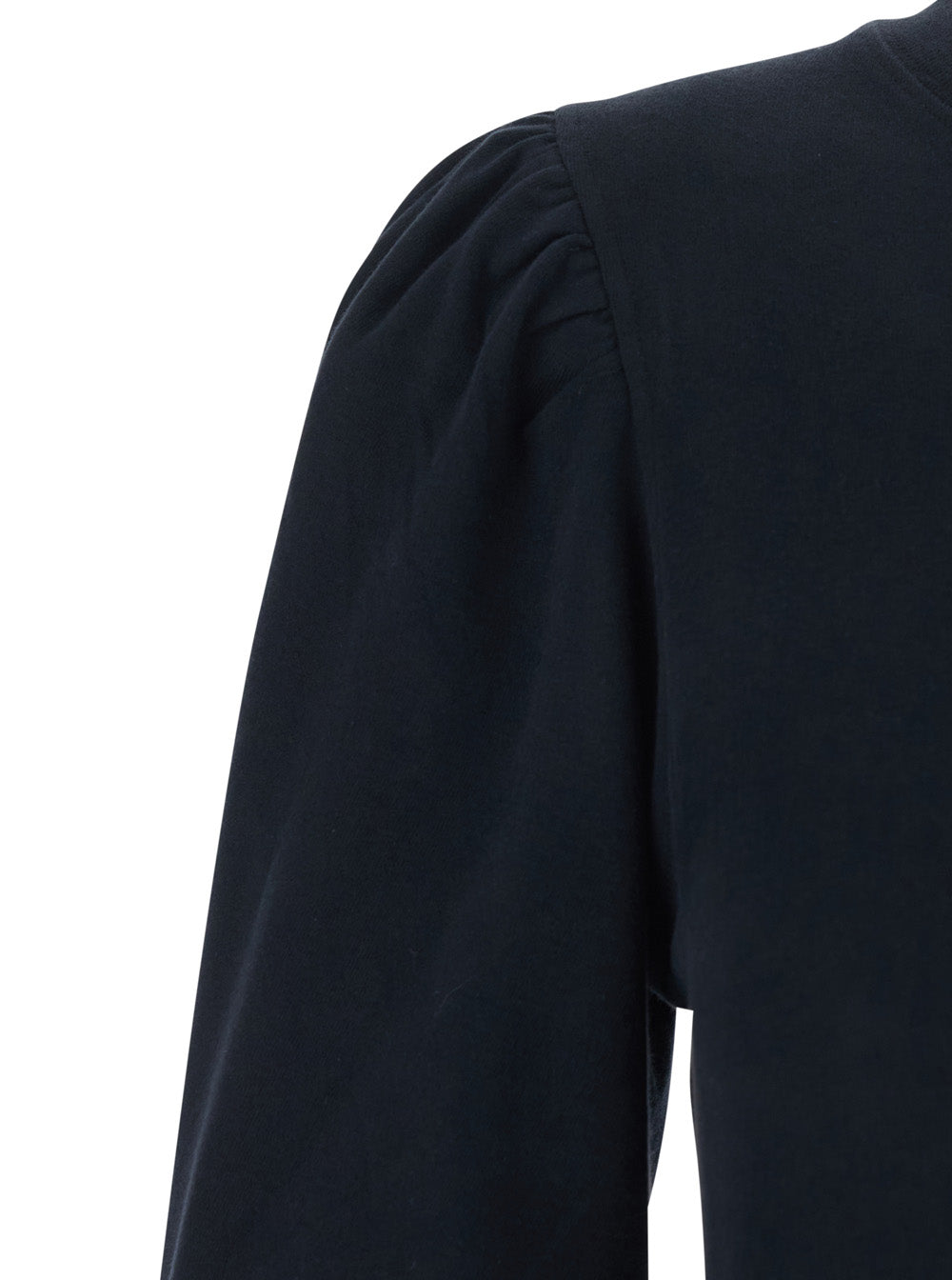 Isabel Marant Women Dress 'Mylda' Crew Neck With Pleated Details In Black Cotton For Women ISABEL MARANT