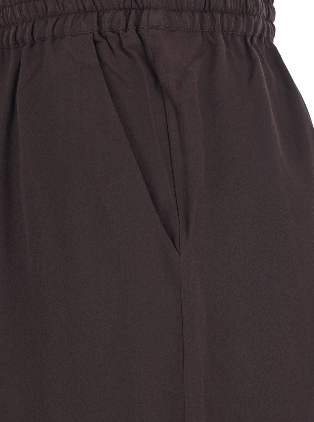 P.A.R.O.S.H. Women Brown Women's Silk Drawstring Waist Pants P.A.R.O.S.H.