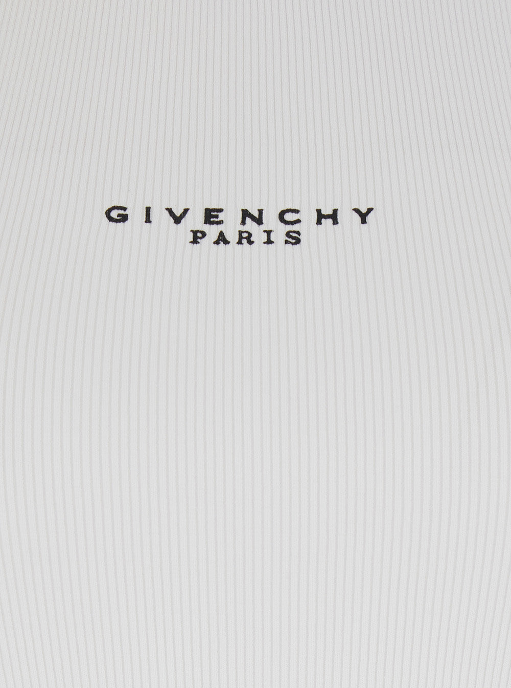Givenchy Women White Sleeveless Top With Logo Lettering On The Front In Stretch Cotton For Women GIVENCHY
