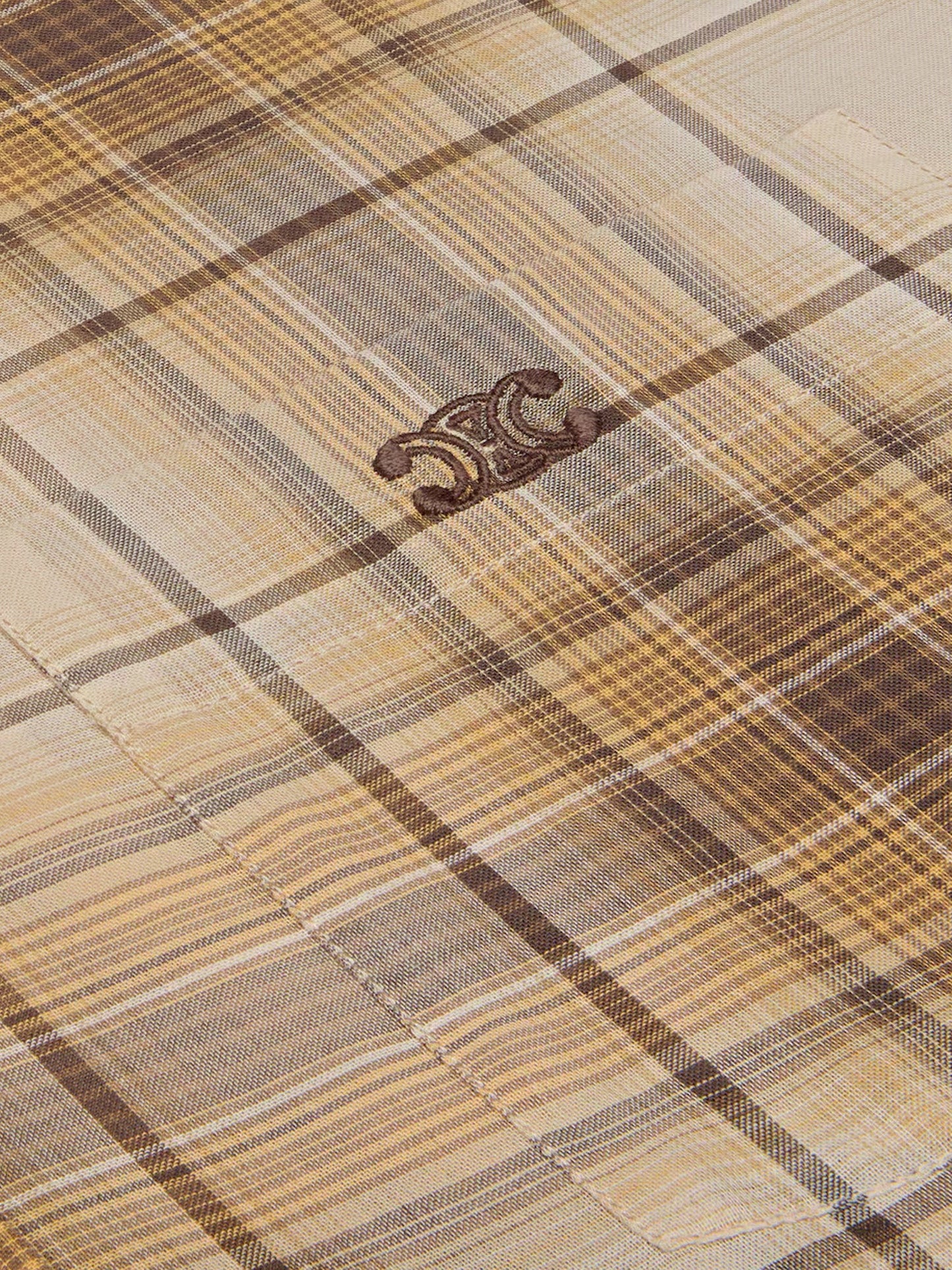 Celine Men Checked Cotton Shirt CELINE