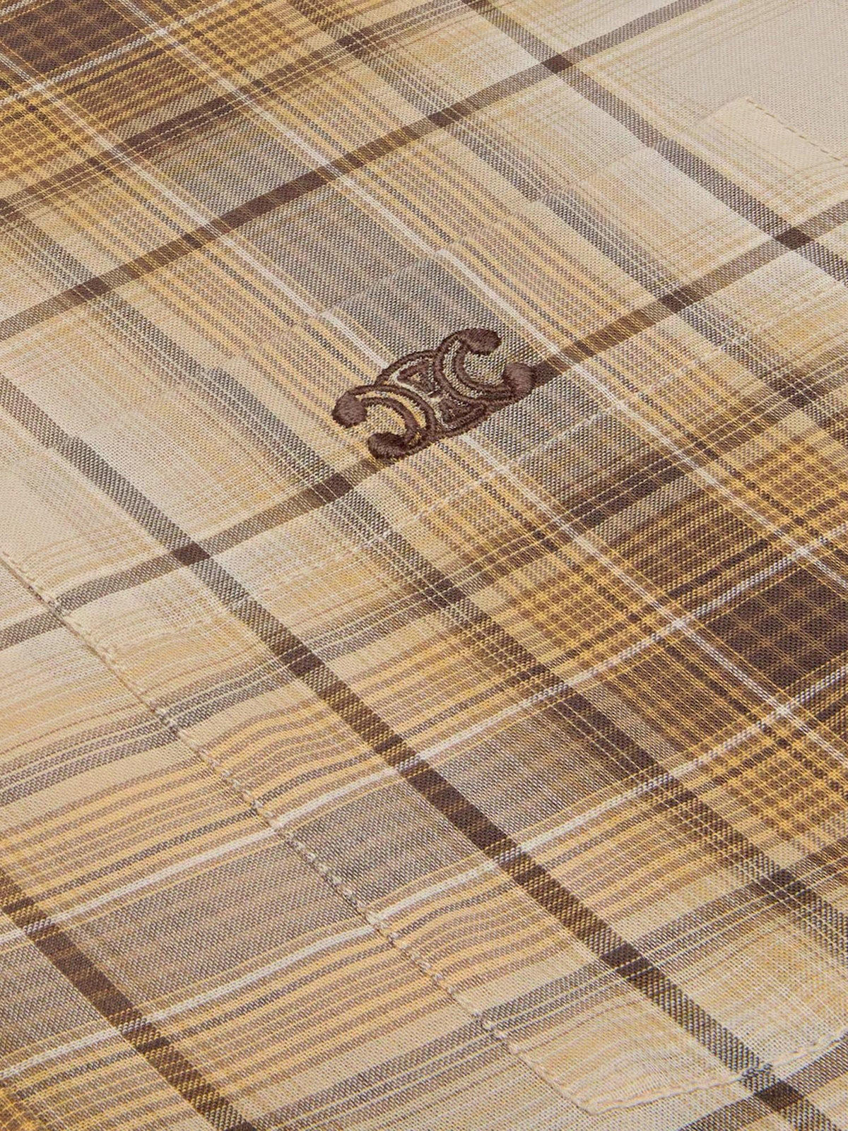 Celine Men Checked Cotton Shirt CELINE