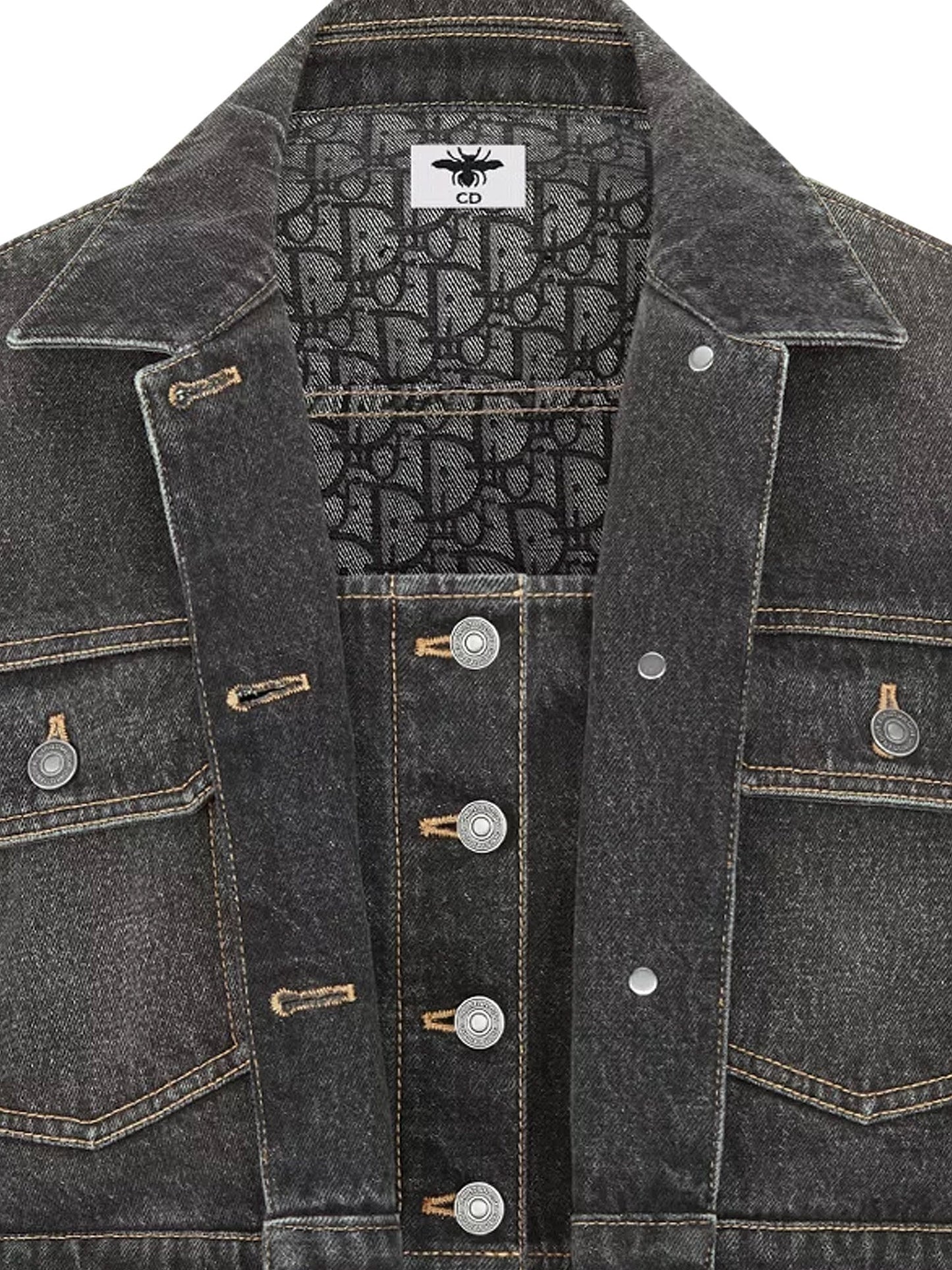 Dior Women Denim Jacket With Bustier Detail CHRISTIAN DIOR