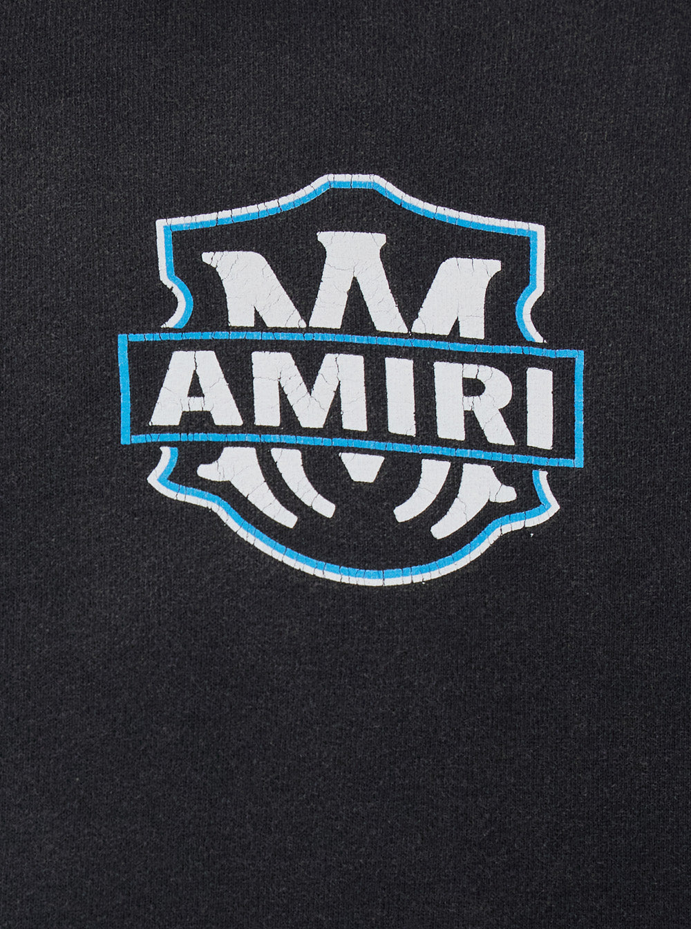 Amiri Men Black Hoodie With Front Logo And Maxi Logo On The Back For Men