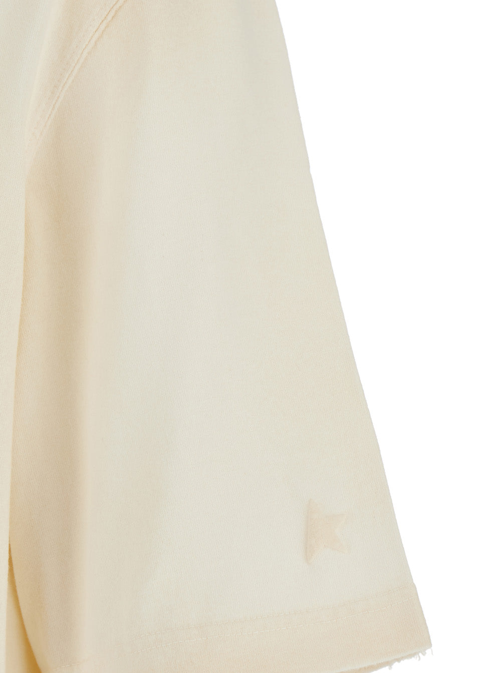 Golden Goose Men Off-White T-Shirt With Printed Logo On The Back In Cotton For Men GOLDEN GOOSE