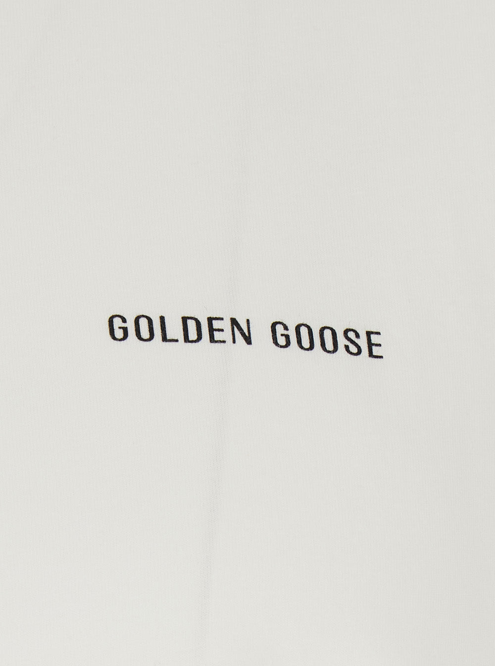 Golden Goose Men White T-Shirt With Logo Lettering In Cotton For Men GOLDEN GOOSE