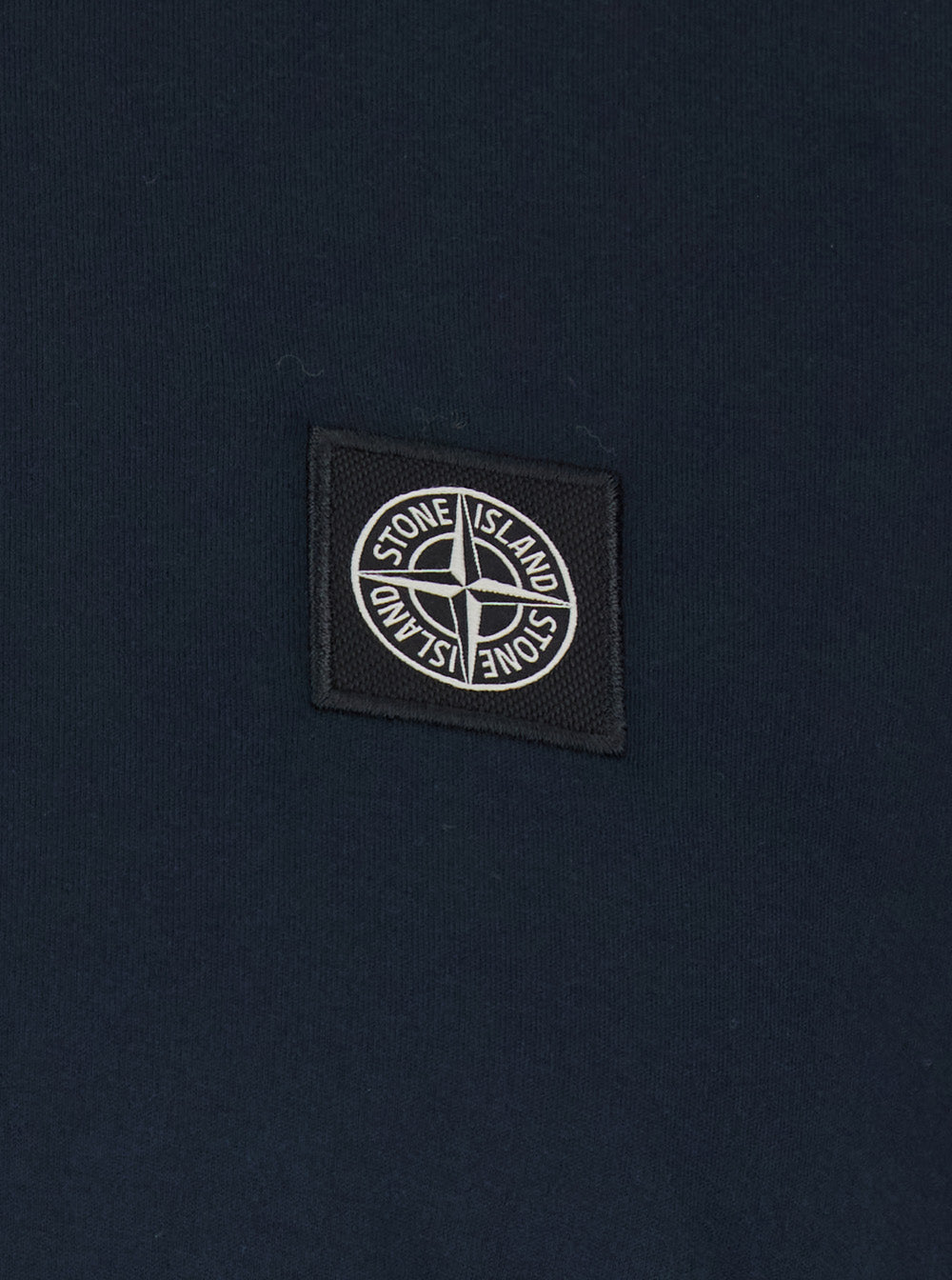 Stone Island Men Blue T-Shirt With Logo Patch On The Front In Cotton For Men STONE ISLAND