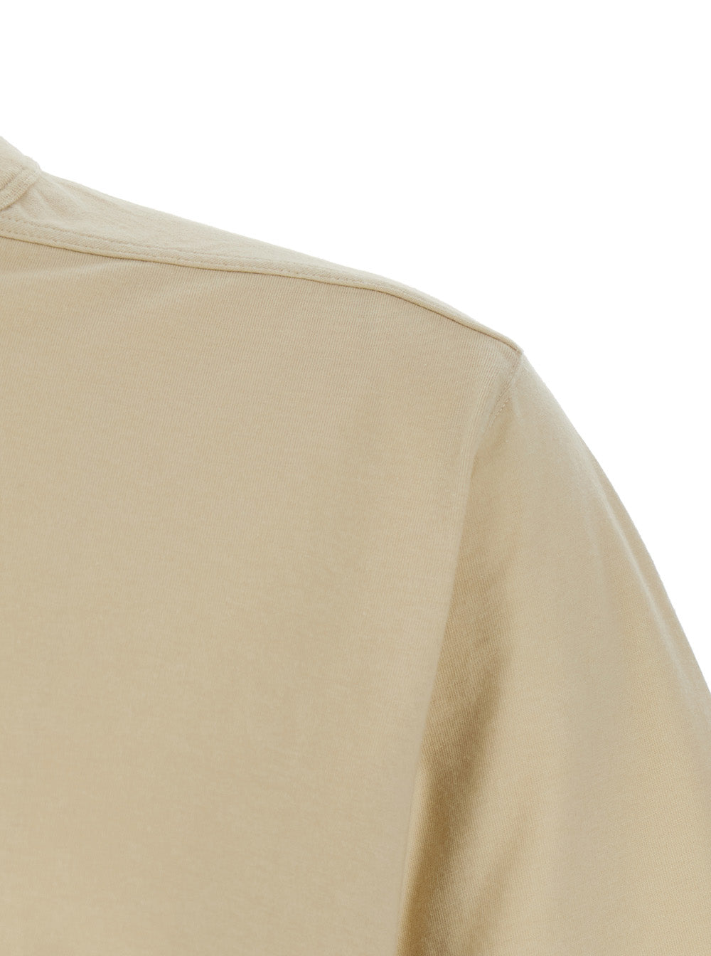 Rick Owens Men T-Shirt 'Brad' Beige With Crew Neck And Short Sleeves In Cotton For Men RICK OWENS