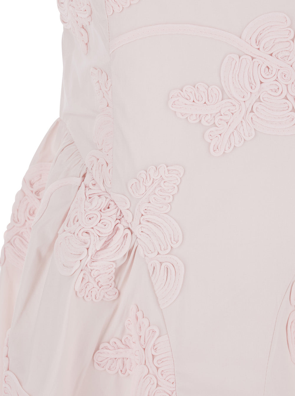 Rotate Women Long Dress Sleeveless With Round Neck And All-Over Floral Embroidery In Stretch Tech Fabric Pink Women ROTATE