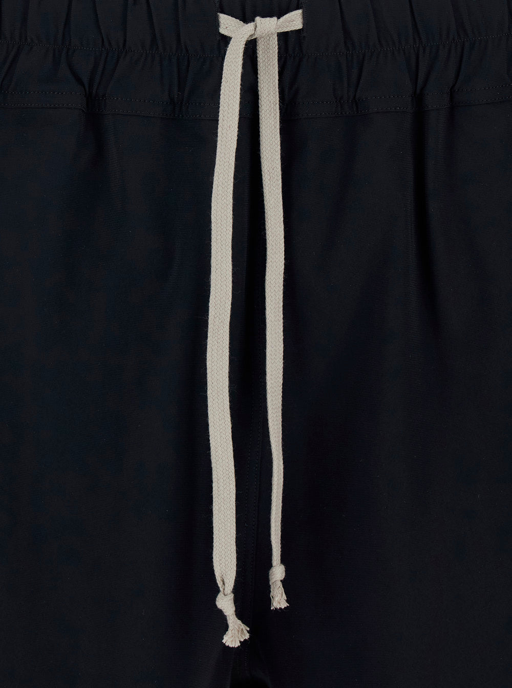 Rick Owens Men One-Piece Swimsuit With Elastic Waist And Drawstring In Black Tech Fabric For Men RICK OWENS