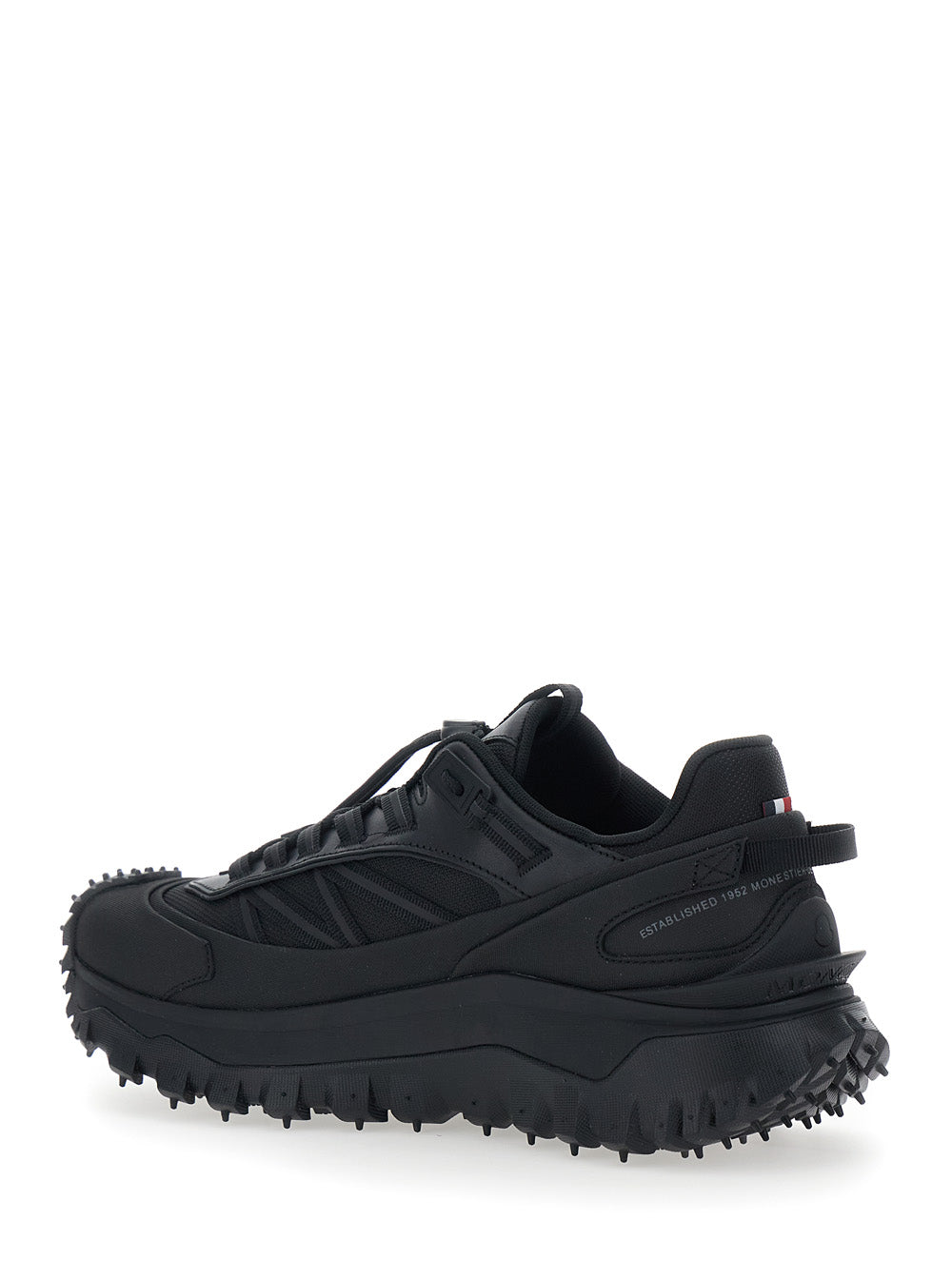 Moncler Men 'Trailgrip Gtx' Black Low Top Sneakers With Logo Detail In Fabric Man MONCLER