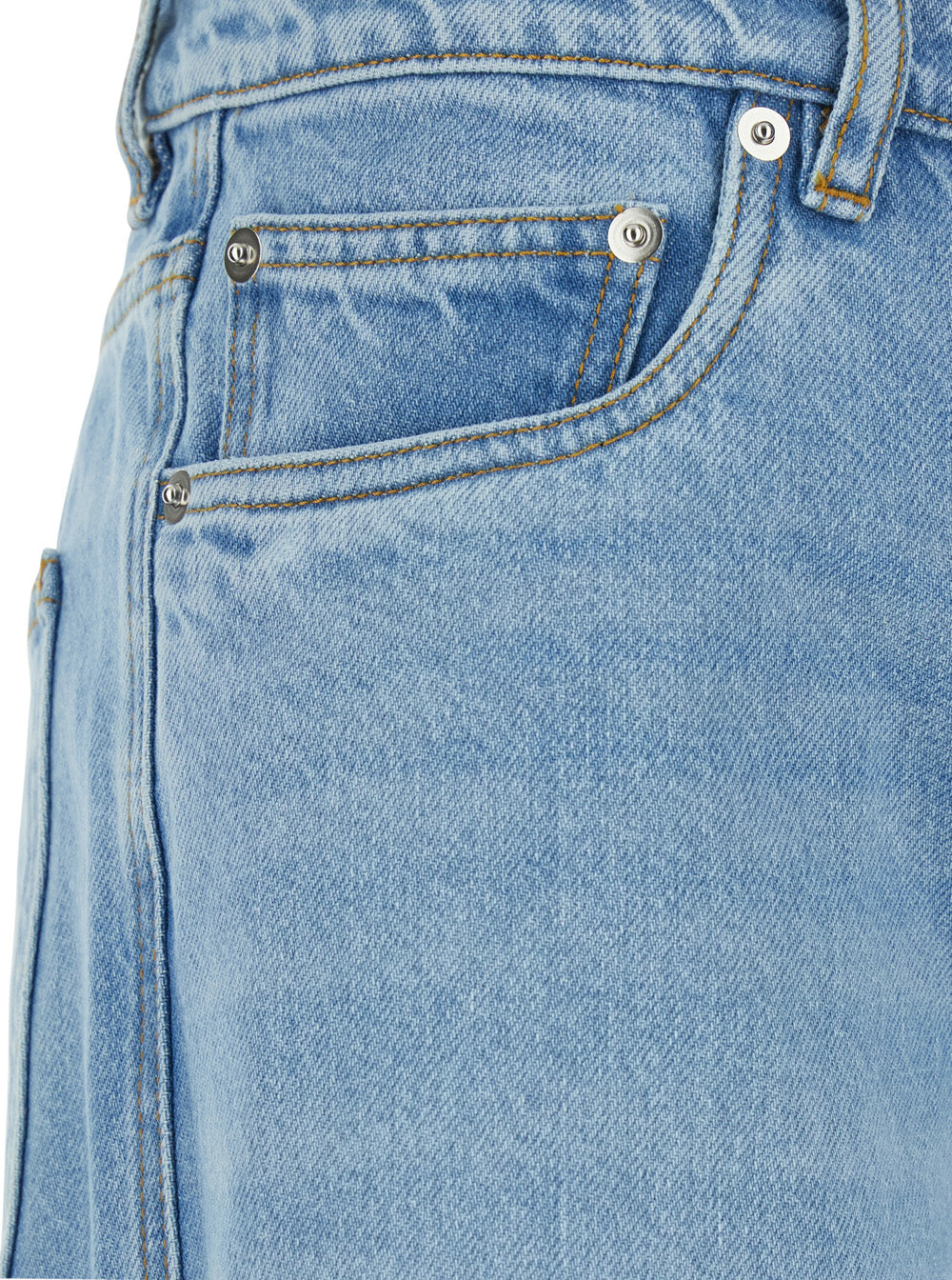 Coperni Women Light Blue Spiral Cut-Out Design Jeans With Logo Patch On The Back In Denim Woman COPERNI