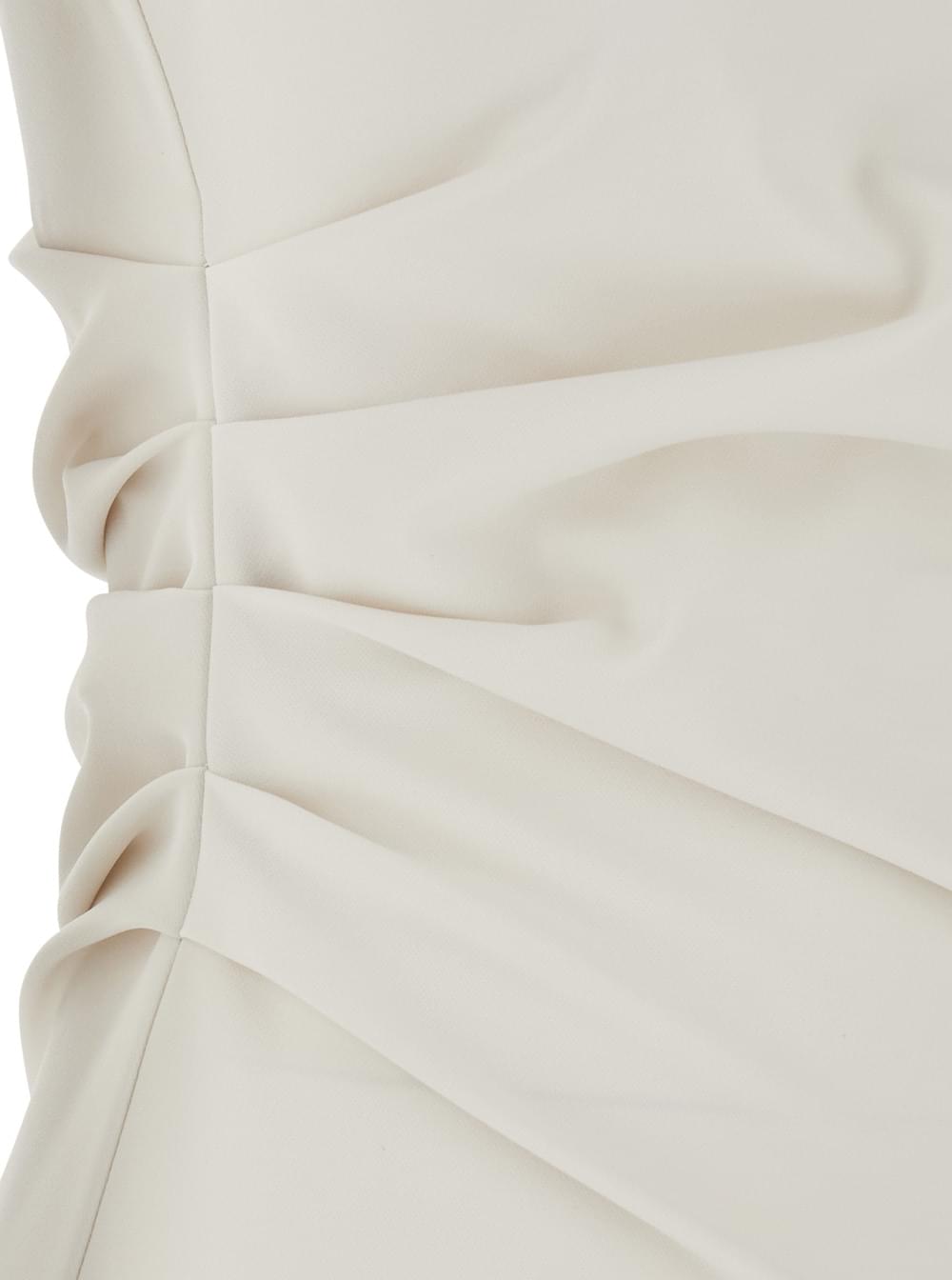 P.A.R.O.S.H. Women Long Dress With Square Neckline And Draped Details P.A.R.O.S.H.