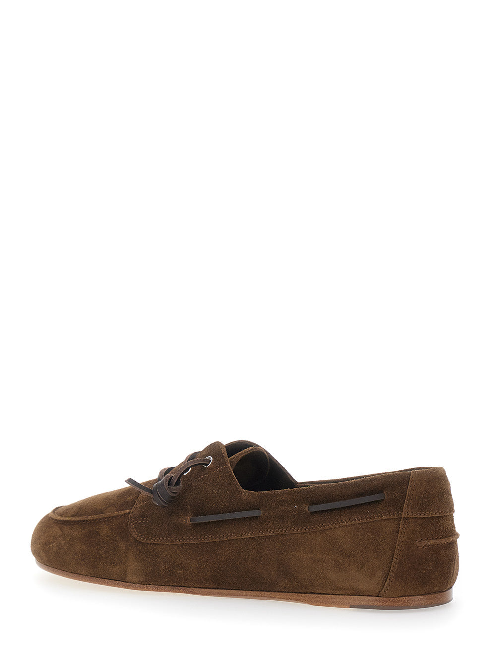Dsquared2 Men Brown Loafers With Almond Toe In Suede For Men DSQUARED2