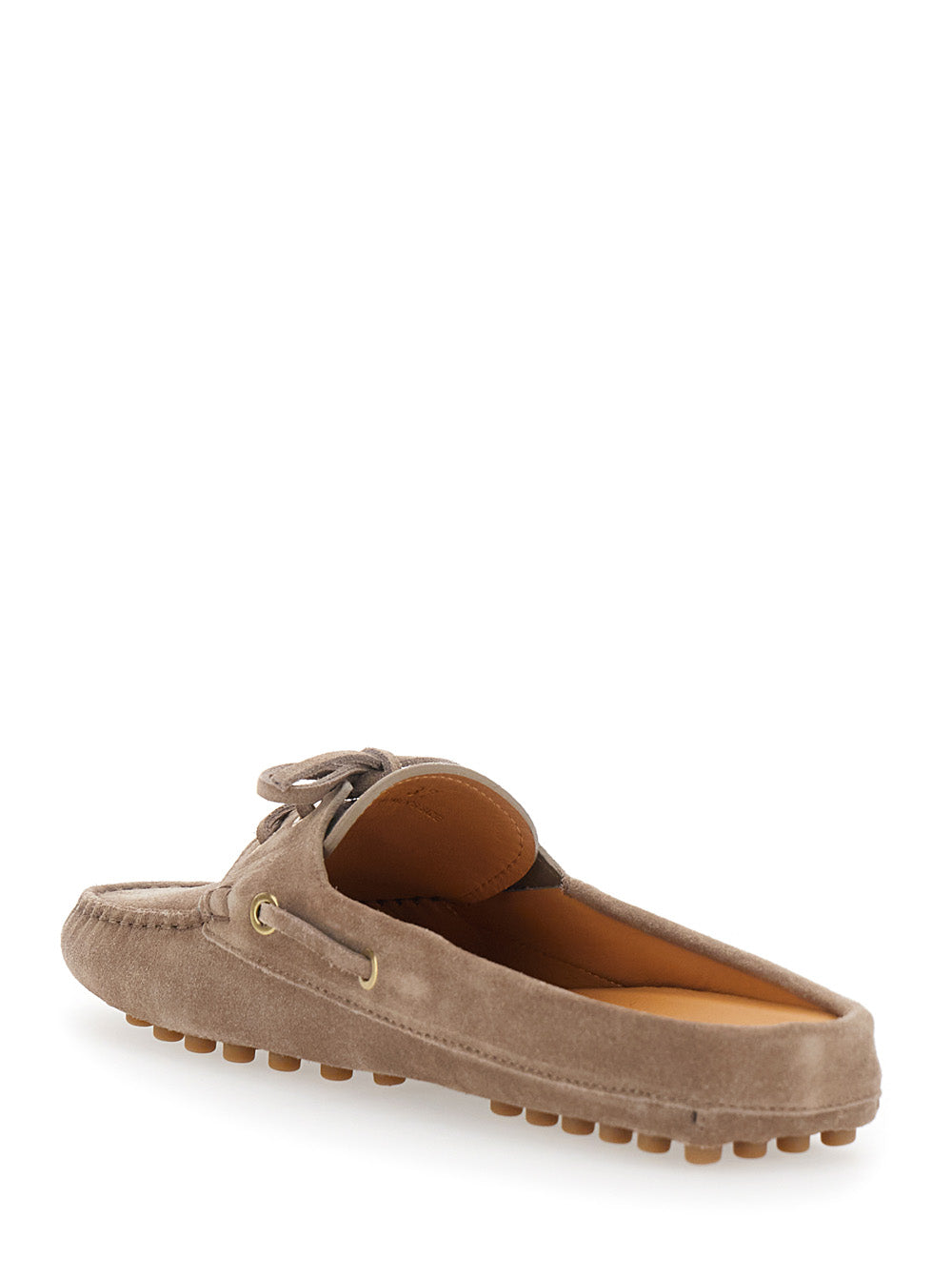 Tod's Women Loafers With Side Laces In Brown Suede For Men
