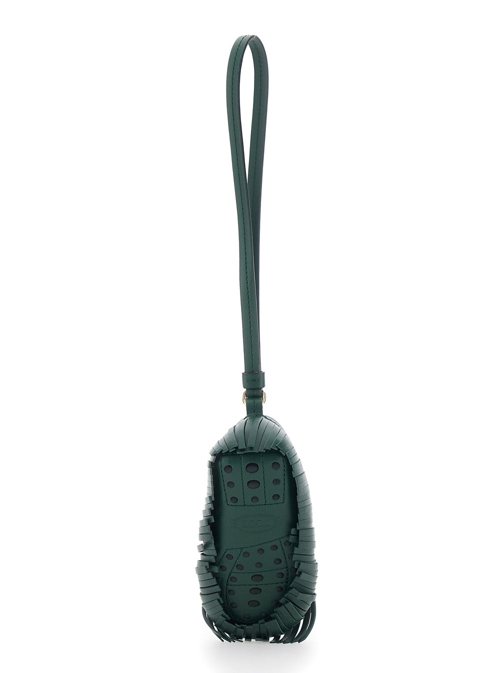 Tod's Women Green Pendant With Fringed And Wrist Strap In Leather Woman TOD'S
