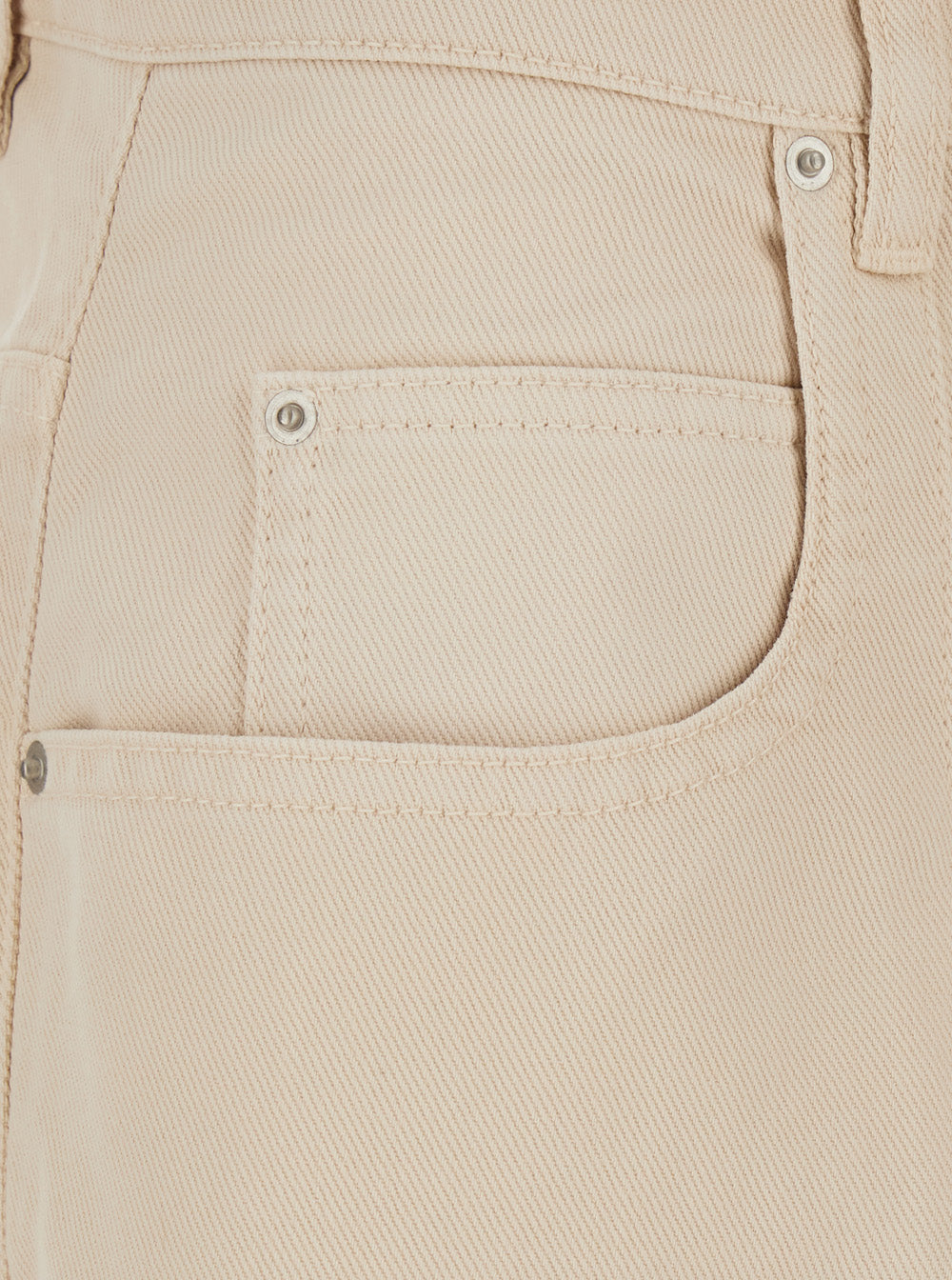 Isabel Marant Women 'Rodayna' Beige Jeans With Logo Patch On The Rear And Wide Leg In Denim Woman ISABEL MARANT