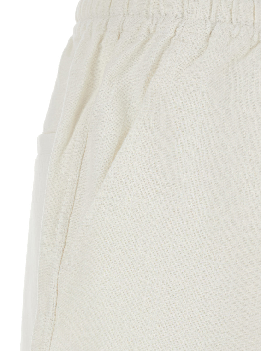 Isabel Marant Etoile Women Balyme White Shorts With Elastic Waist And Drawstring And Scalloped Hem In Cotton For Women ISABEL MARANT ETOILE