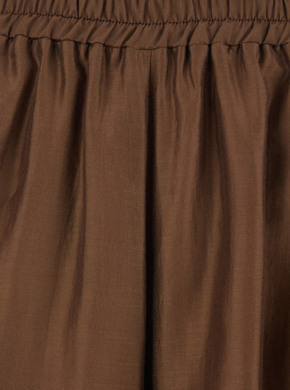 Leplain Women Brown Pants With Elastic Waist And Semi-Transparent Design In Tech Fabric For Women LEPLAIN