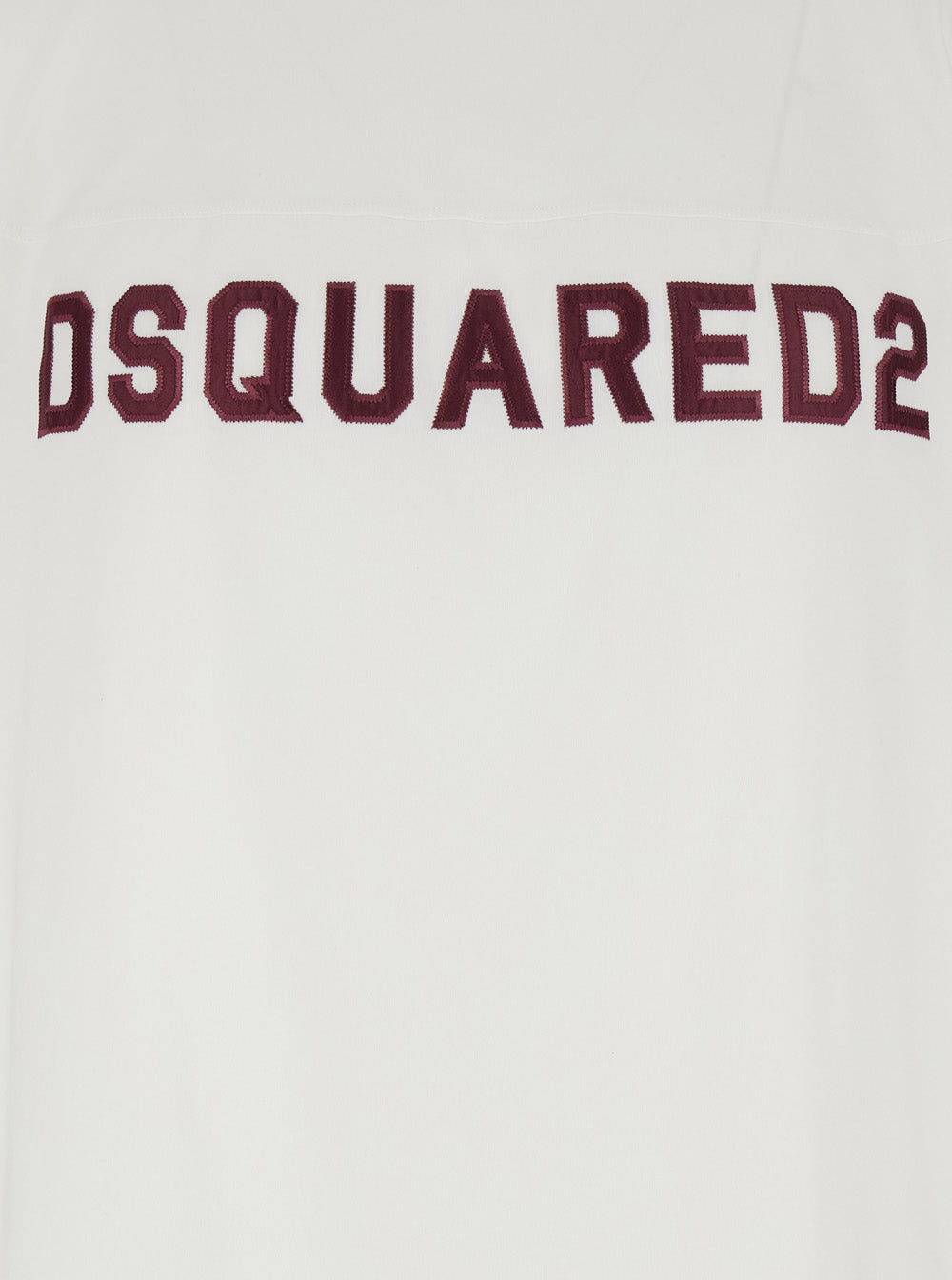 Dsquared2 Men White Crew Neck T-Shirt With Logo Lettering On The Front In Cotton For Men DSQUARED2