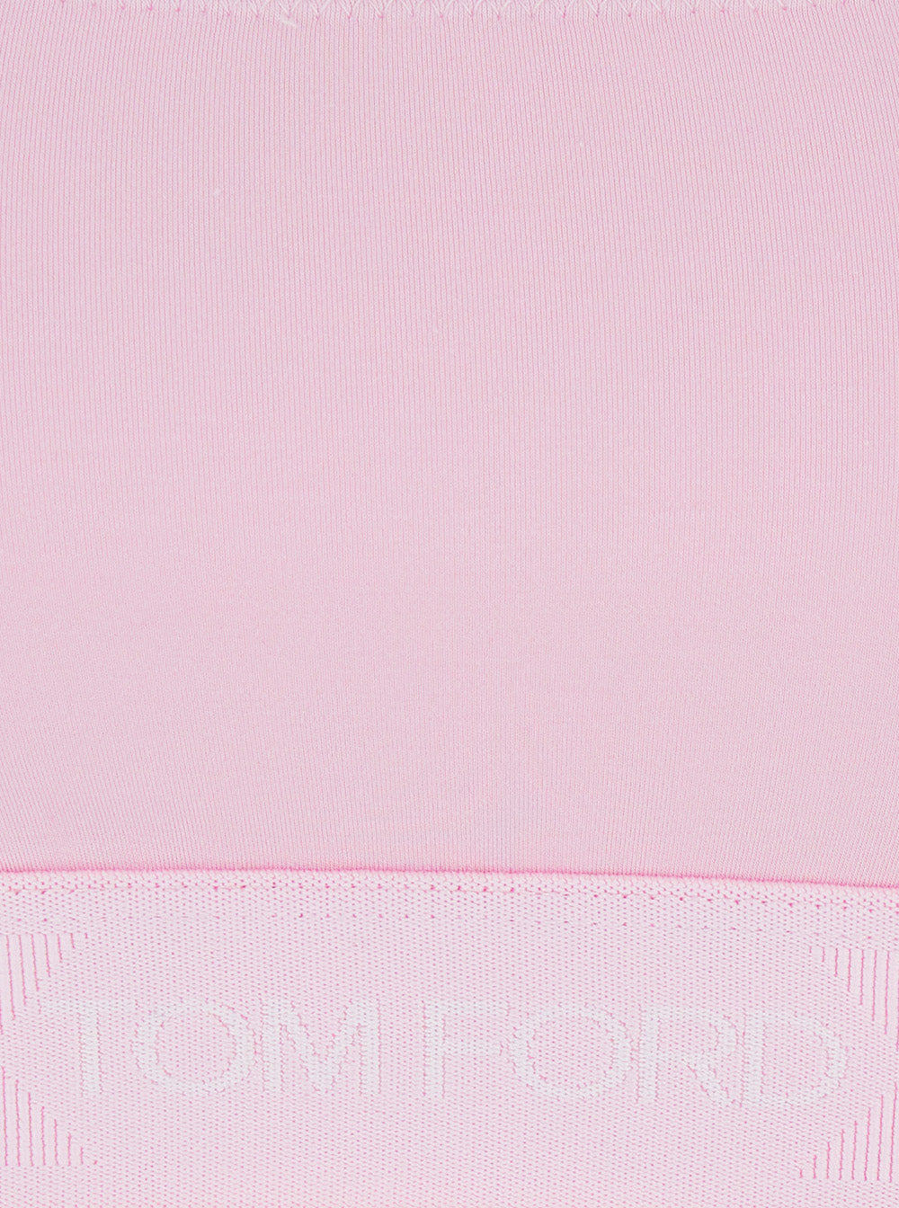 Tom Ford Women Pink Top Bralette With Wide Neckline And Logo Lettering On The Front In Modal Stretch Women