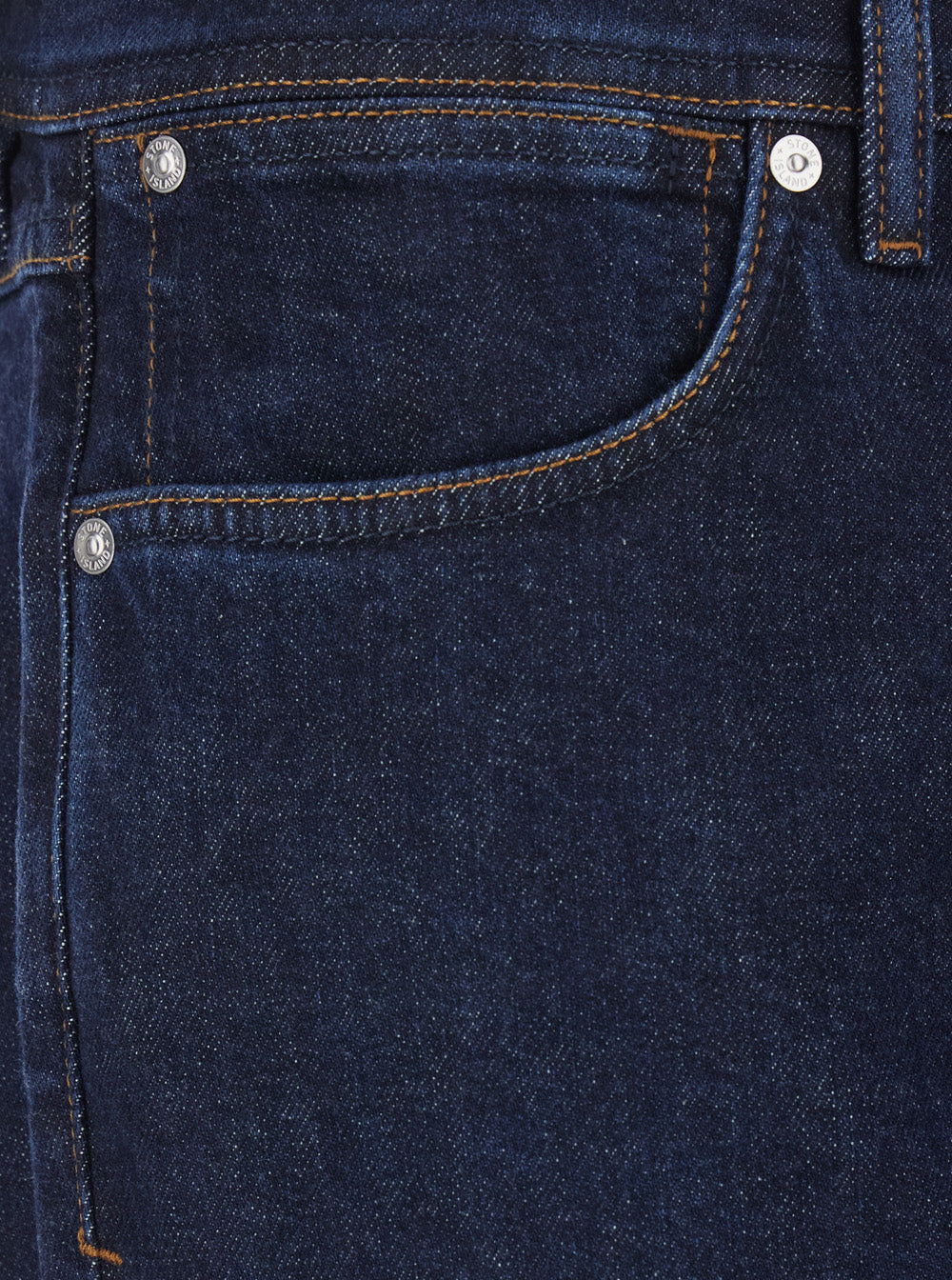 Stone Island Men Blue Jeans With Logo Patch On The Back And Belt Loops In Stretch Denim For Men STONE ISLAND