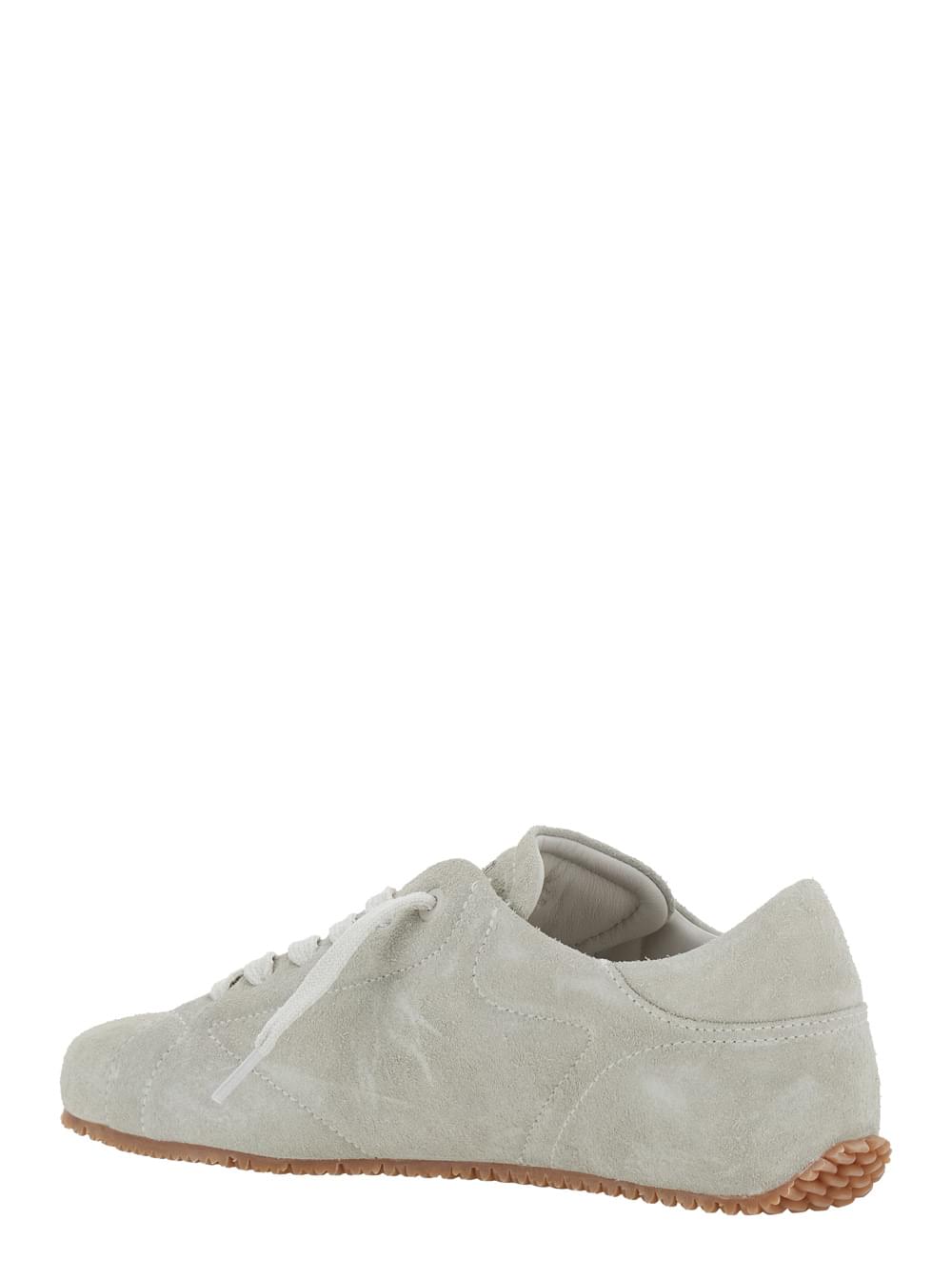 Axel Arigato Men 'Tact' Grey Low Top Sneakers With Logo Lettering On The Tongue In Suede Man AXEL ARIGATO
