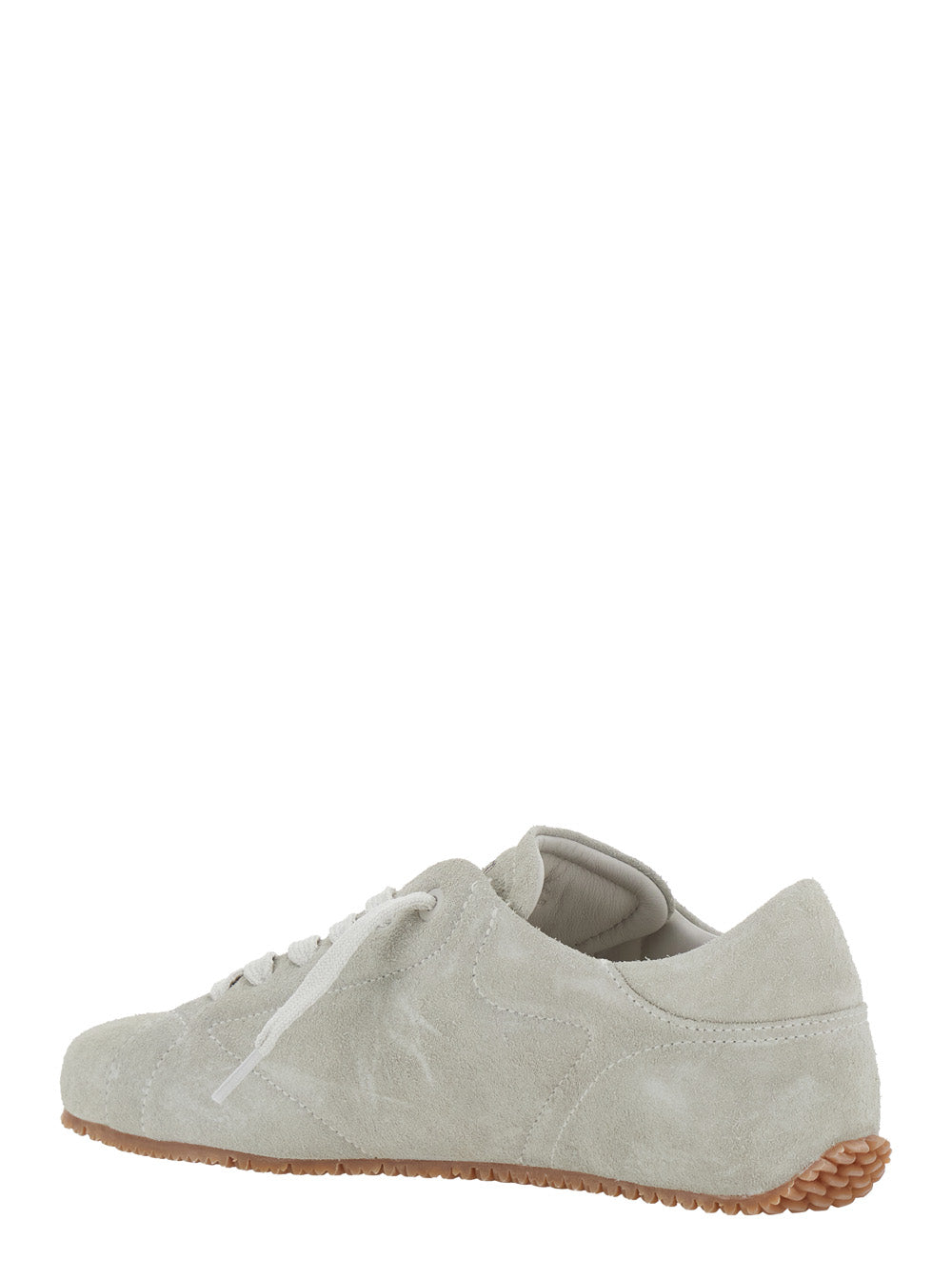 Axel Arigato Men 'Tact' Grey Low Top Sneakers With Logo Lettering On The Tongue In Suede Man