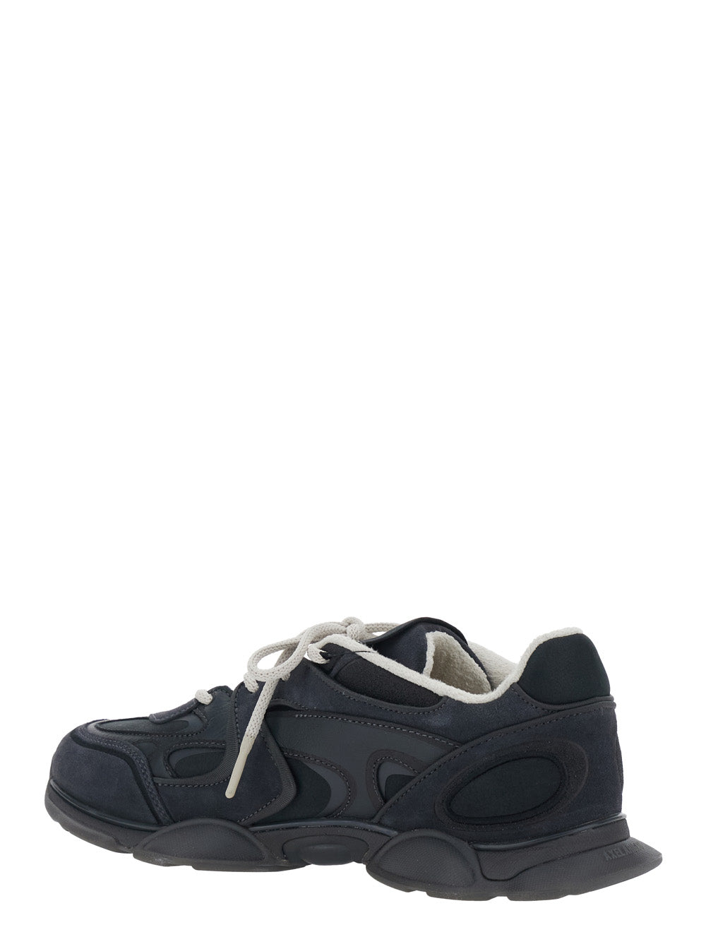 Axel Arigato Men 'Eris' Black Low Top Sneakers With Logo Patch On The Tongue In Leather And Fabric Man AXEL ARIGATO
