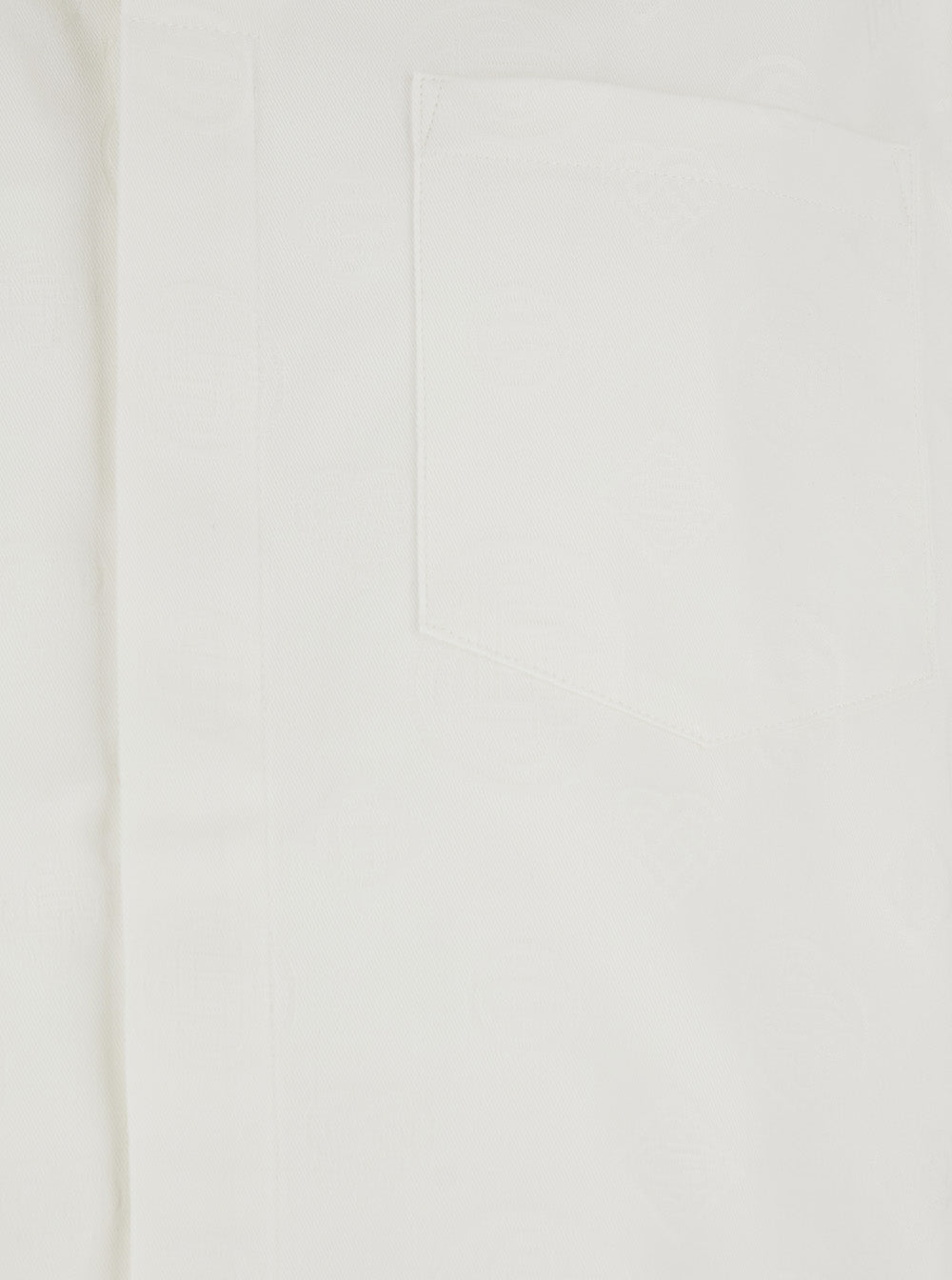Casablanca Men White Bowling Shirt With Cuban Collar In Cotton Man CASABLANCA