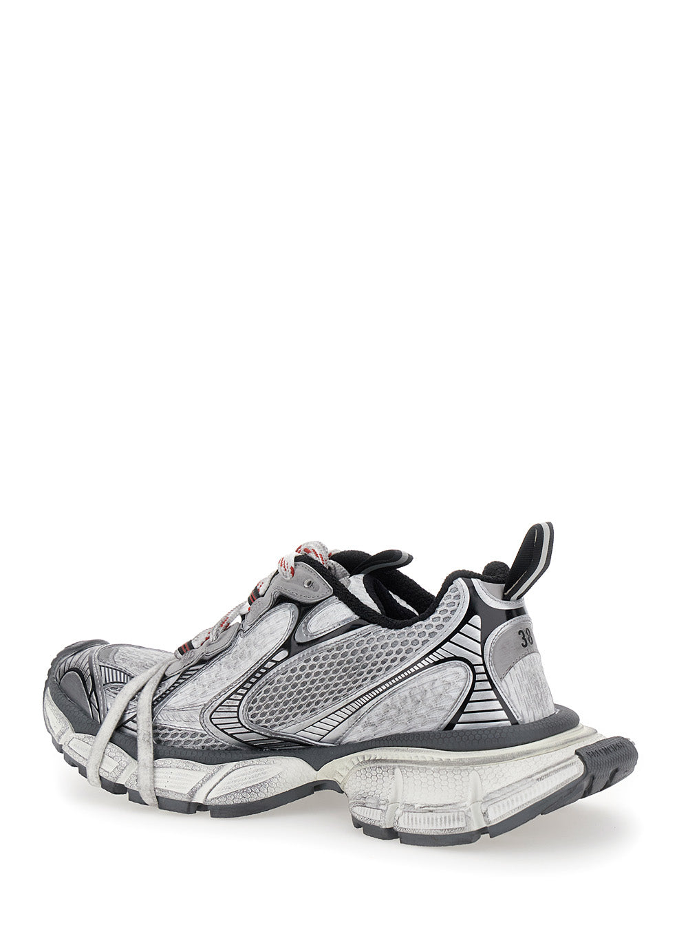 Balenciaga Women '3Xl' Grey Low Top Sneakers With Logo Detail In Tech Fabric Woman BALENCIAGA